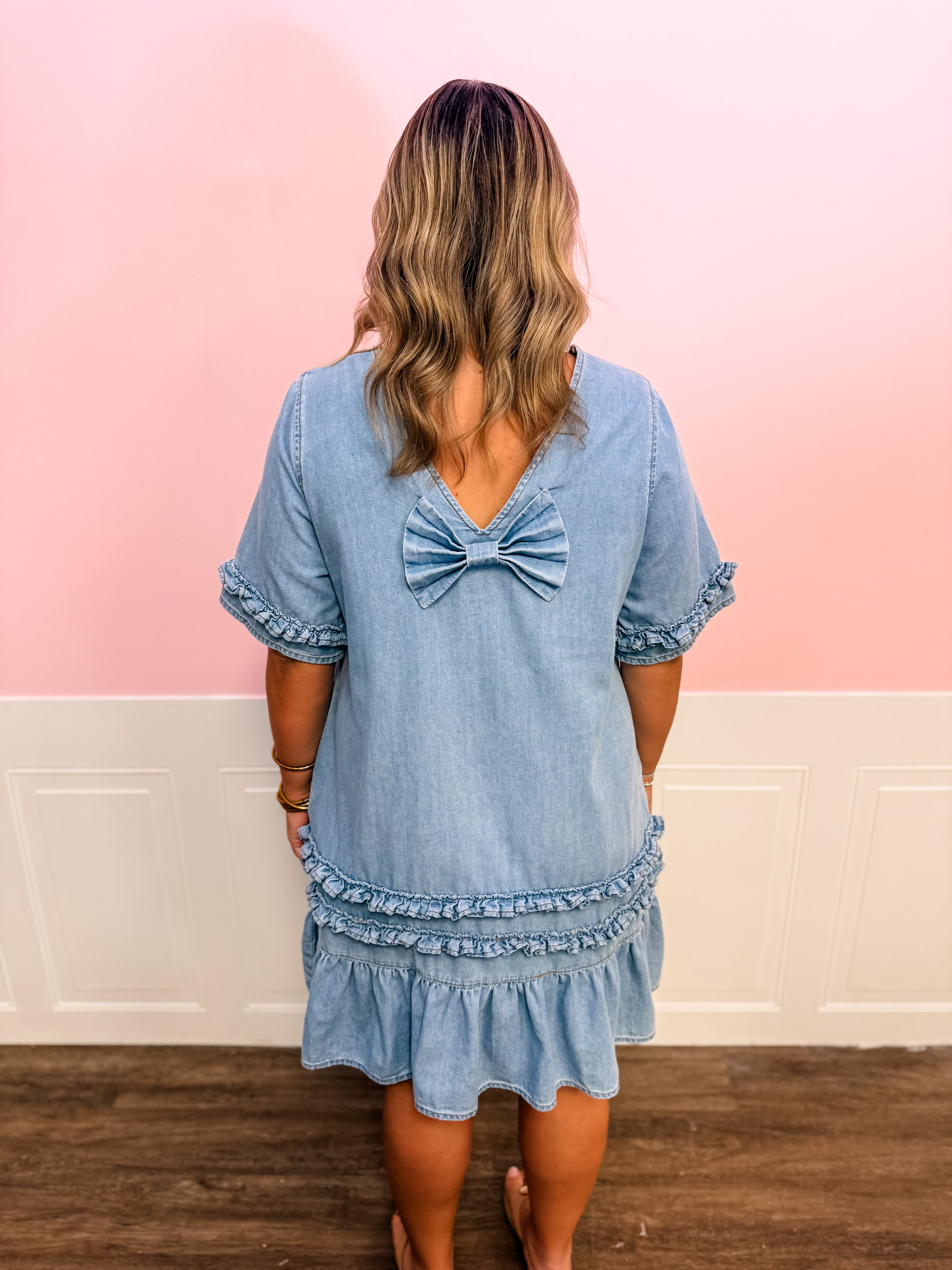 Pretty Denim Darling Dress - Just a Small Town Girl