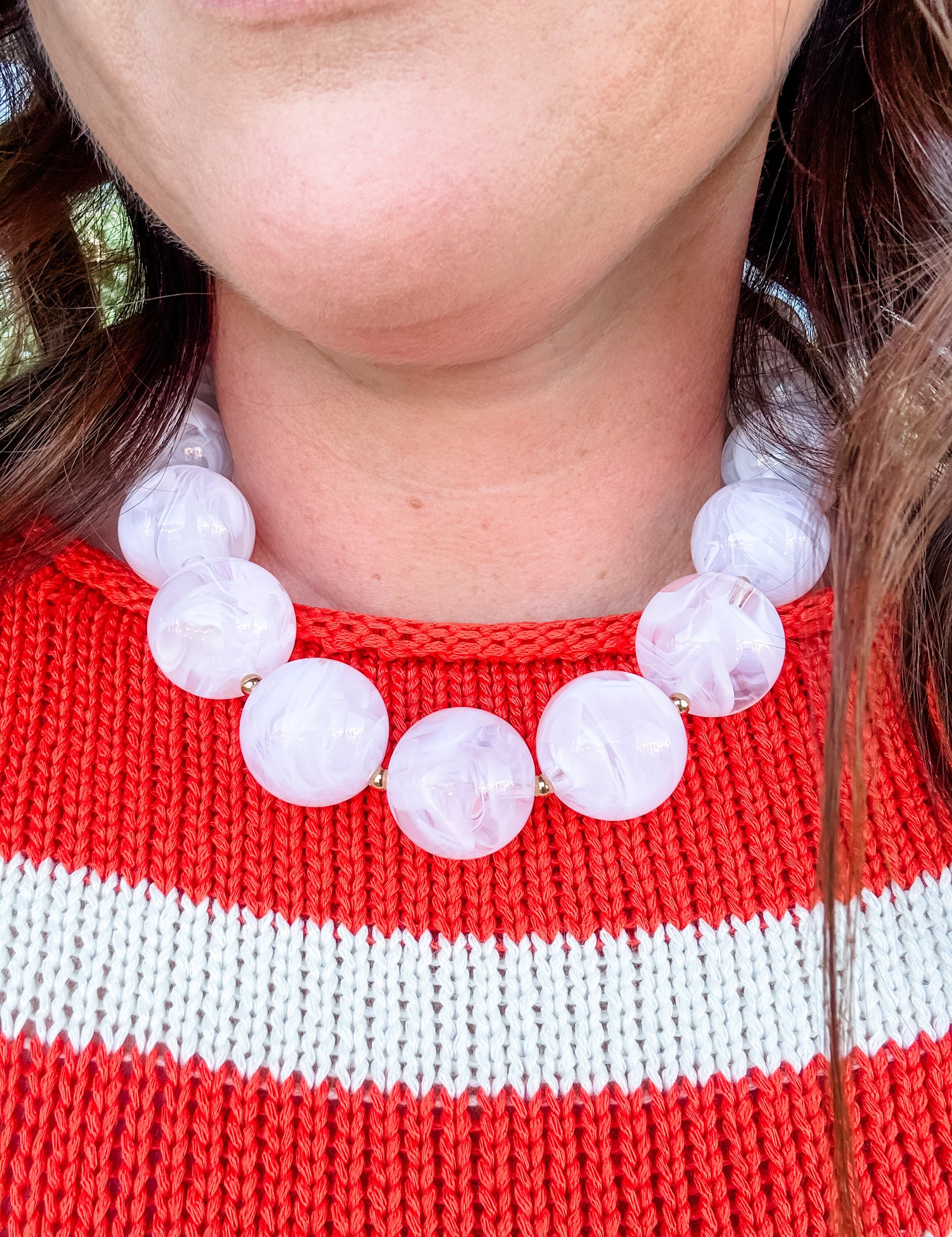 Pretty In Pearl Statement Necklace - Just a Small Town Girl