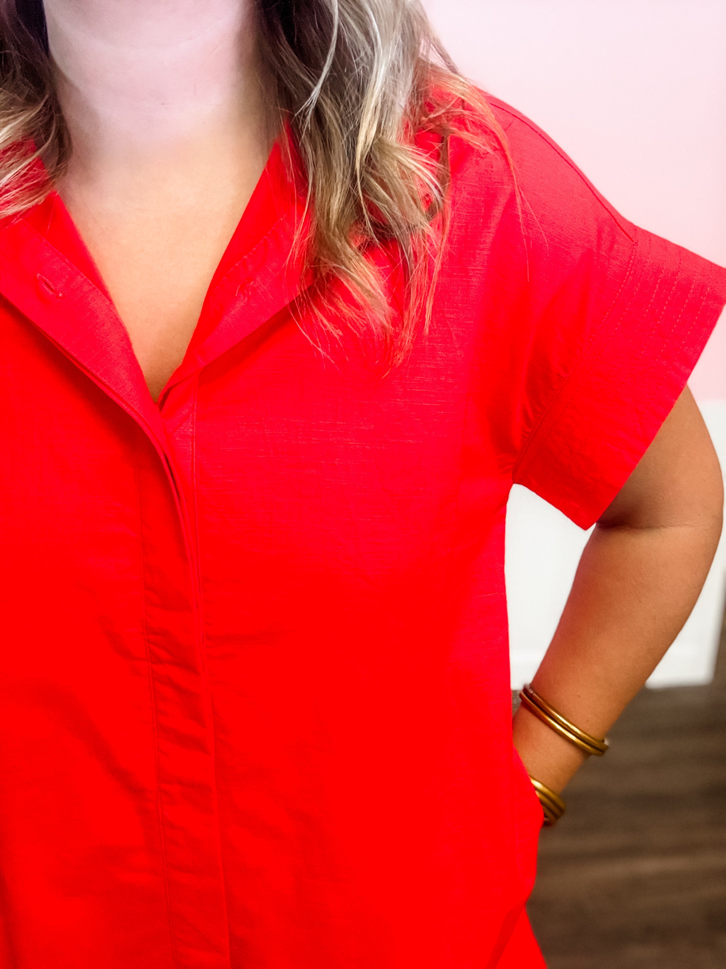 Red Hot Charm Dress - Just a Small Town Girl