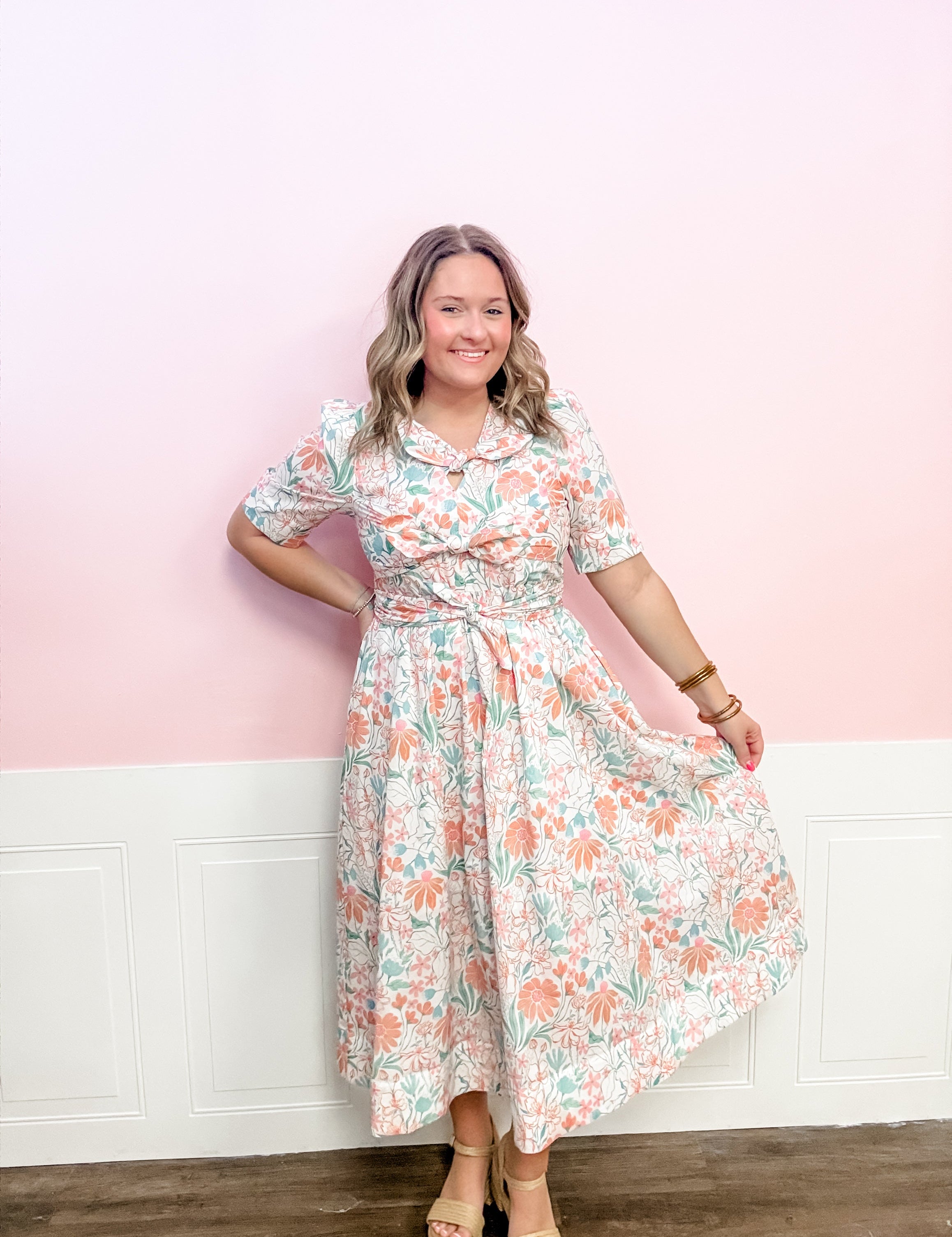 Resurrection Bloom Tie - Front Maxi Dress - Just a Small Town Girl