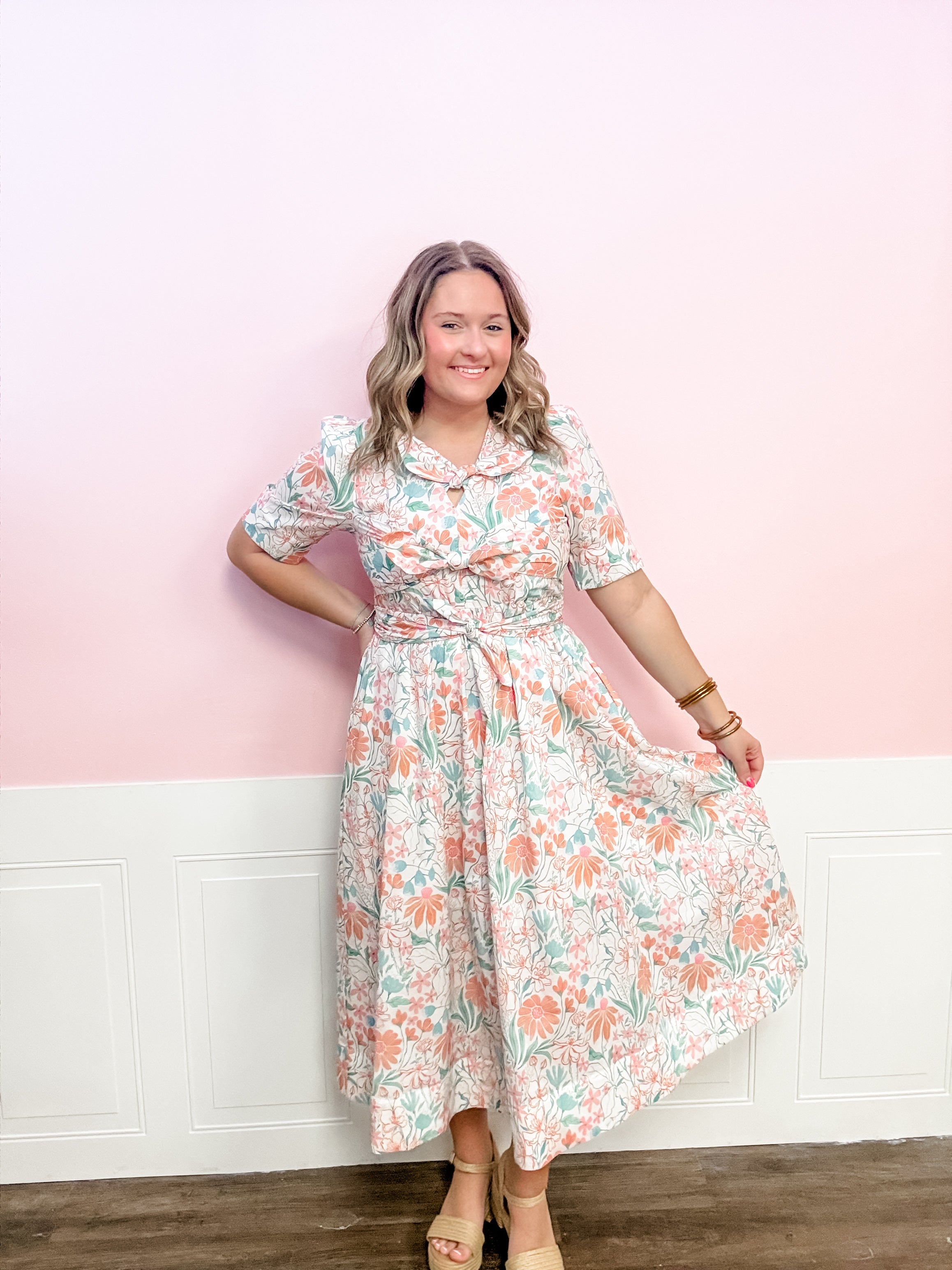 Resurrection Bloom Tie - Front Maxi Dress - Just a Small Town Girl