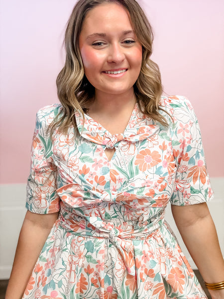 Resurrection Bloom Tie - Front Maxi Dress - Just a Small Town Girl