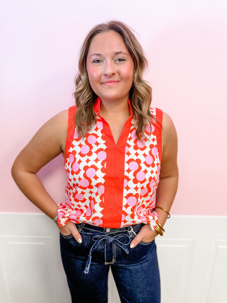 Retro Tiger Bloom Top - Just a Small Town Girl