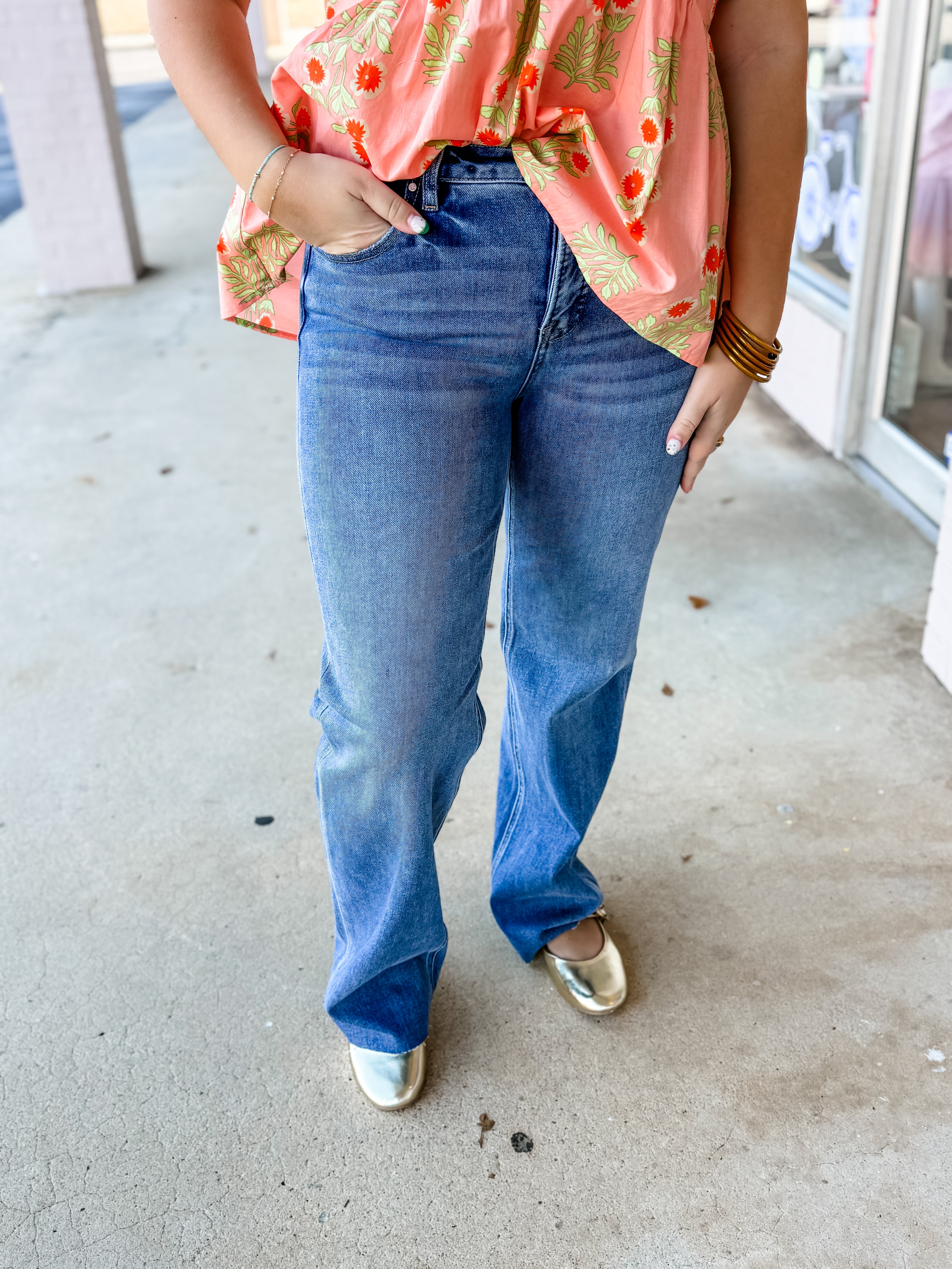 Risen Tummy Control Four Way Denim - Just a Small Town Girl