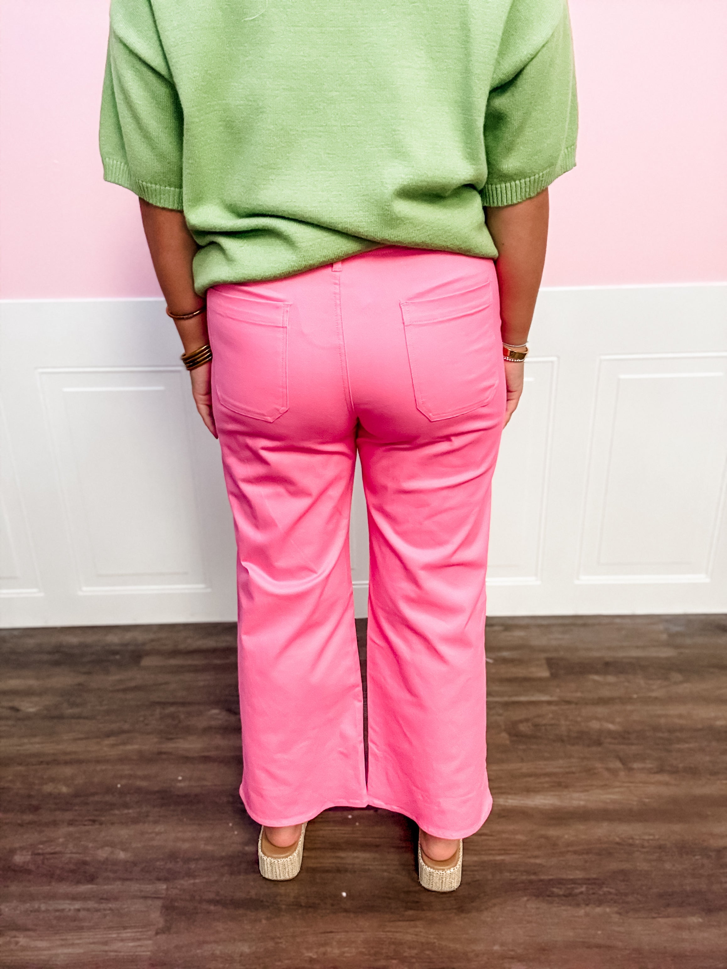 Rosy Days Cropped Pants - Just a Small Town Girl