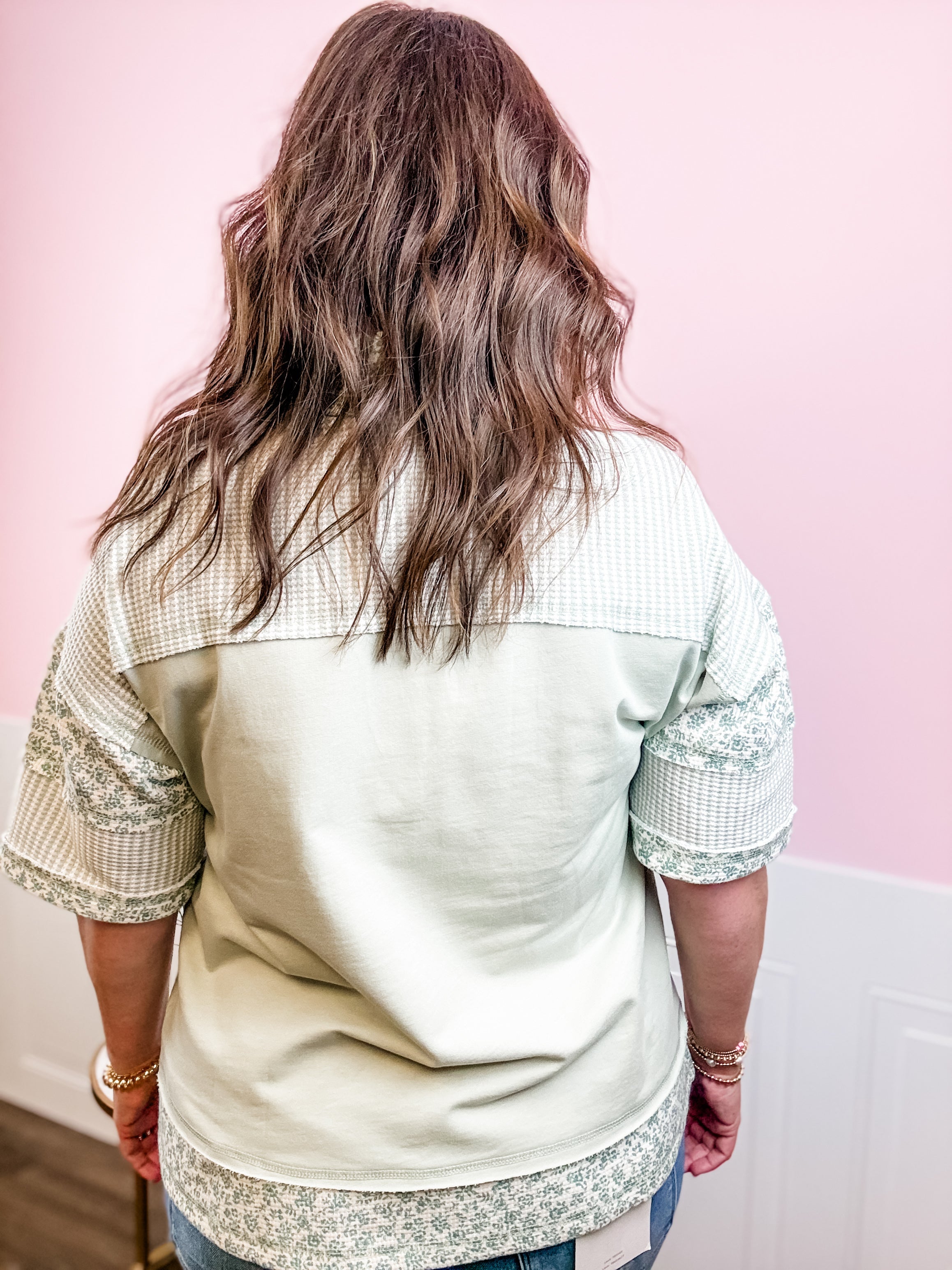 Sage Garden Henley Top - Just a Small Town Girl