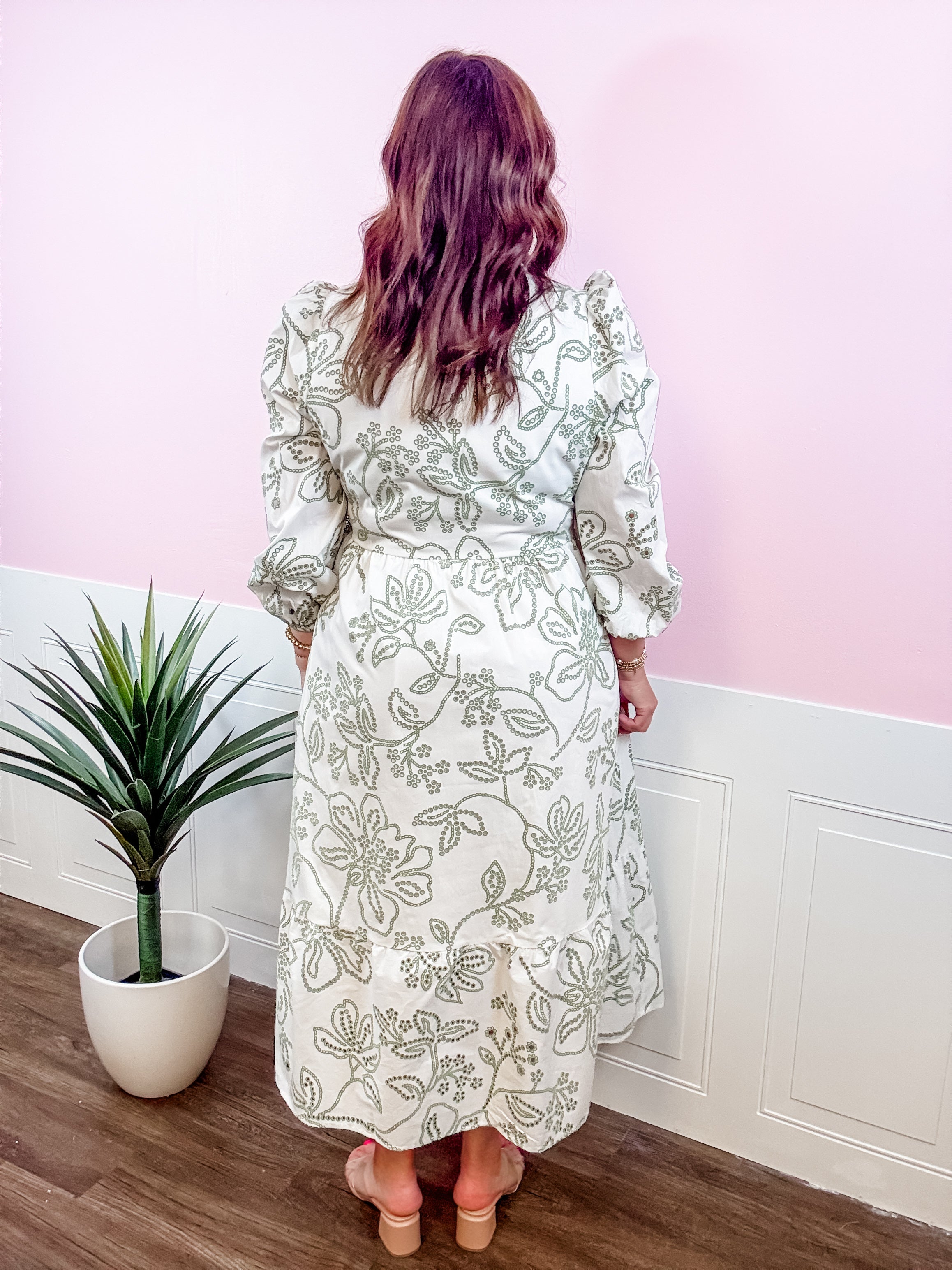 Sage Garden Stroll Dress - Just a Small Town Girl