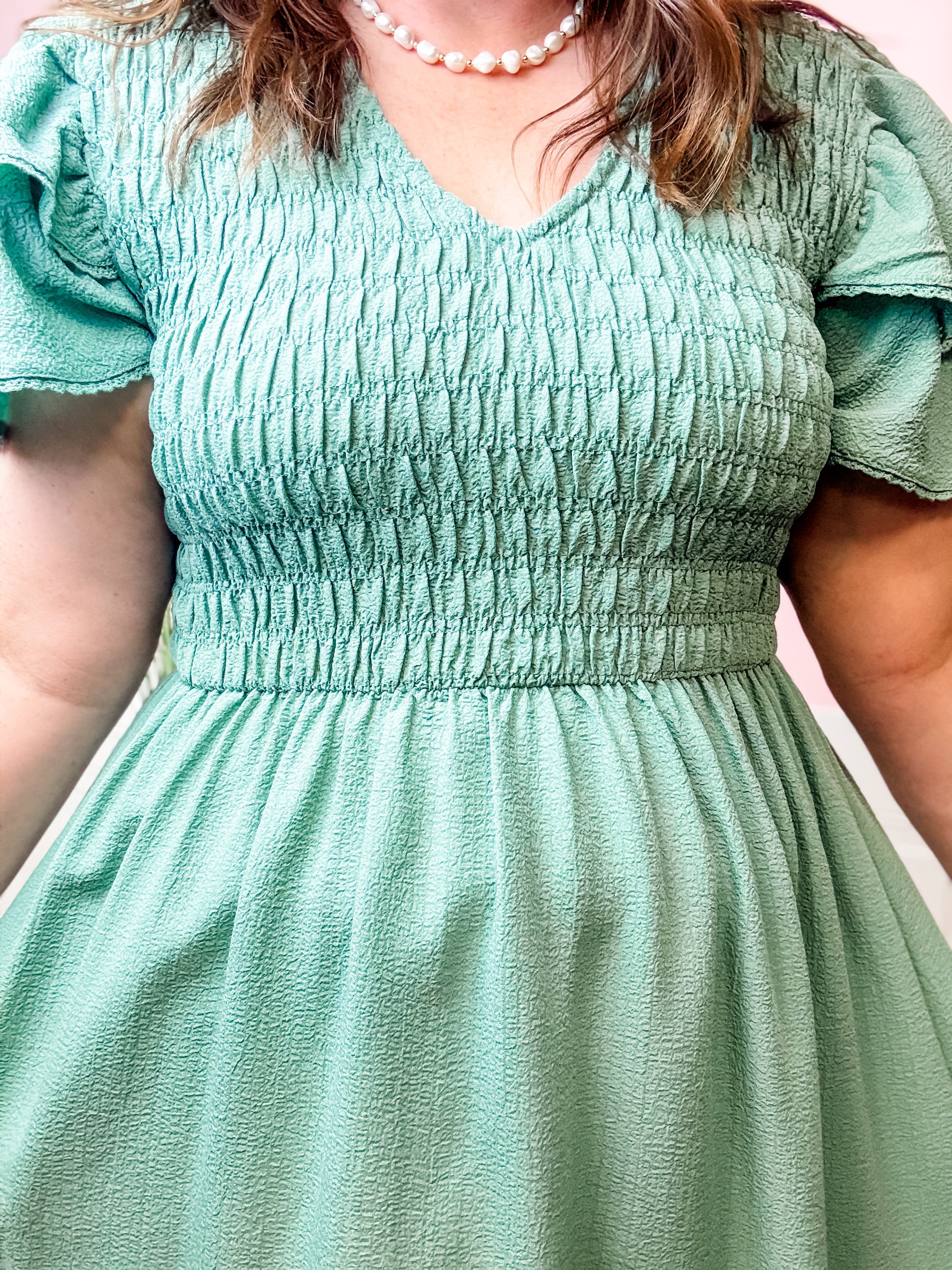 Sage Serenity Dress - Just a Small Town Girl