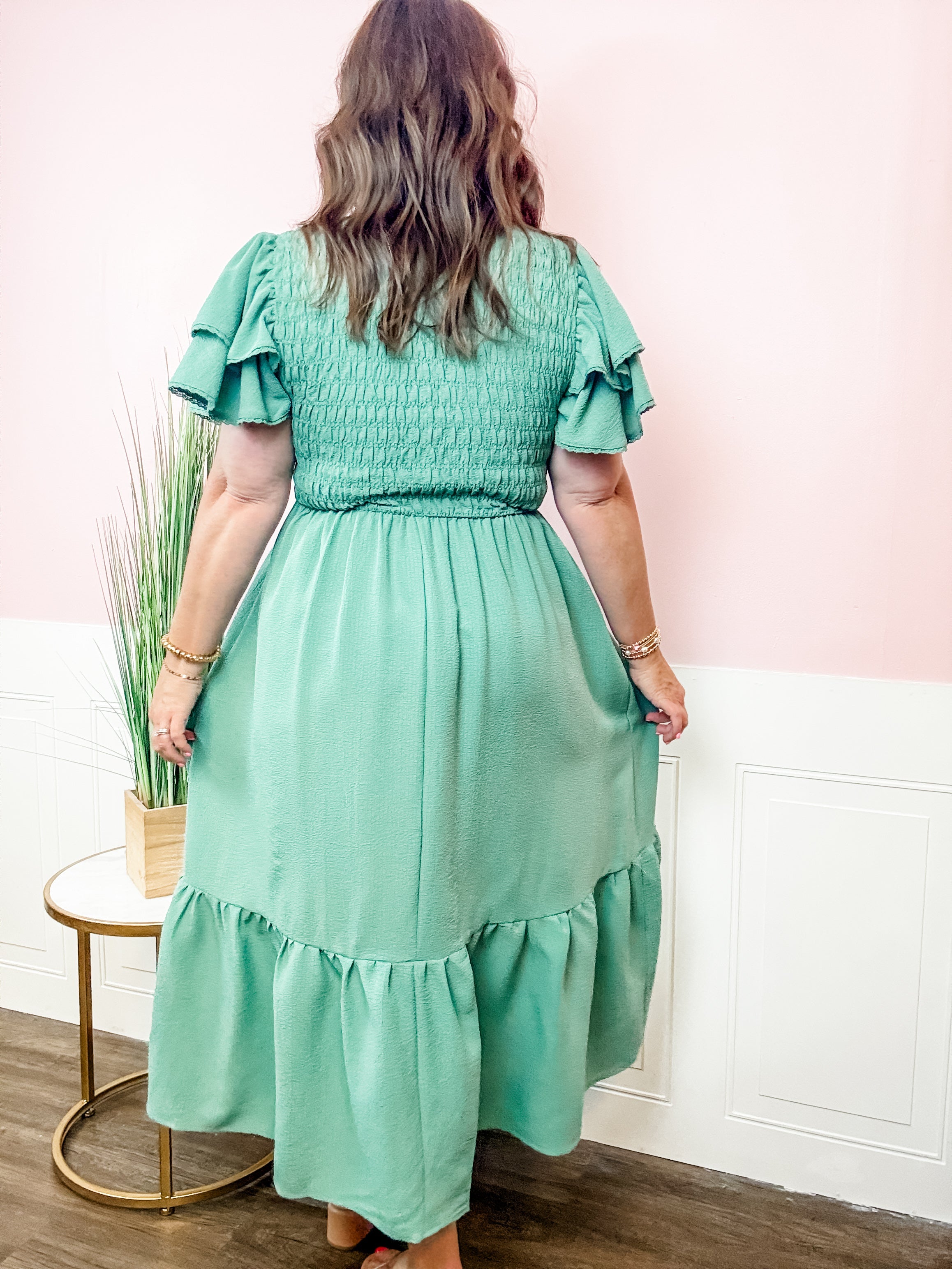 Sage Serenity Dress - Just a Small Town Girl