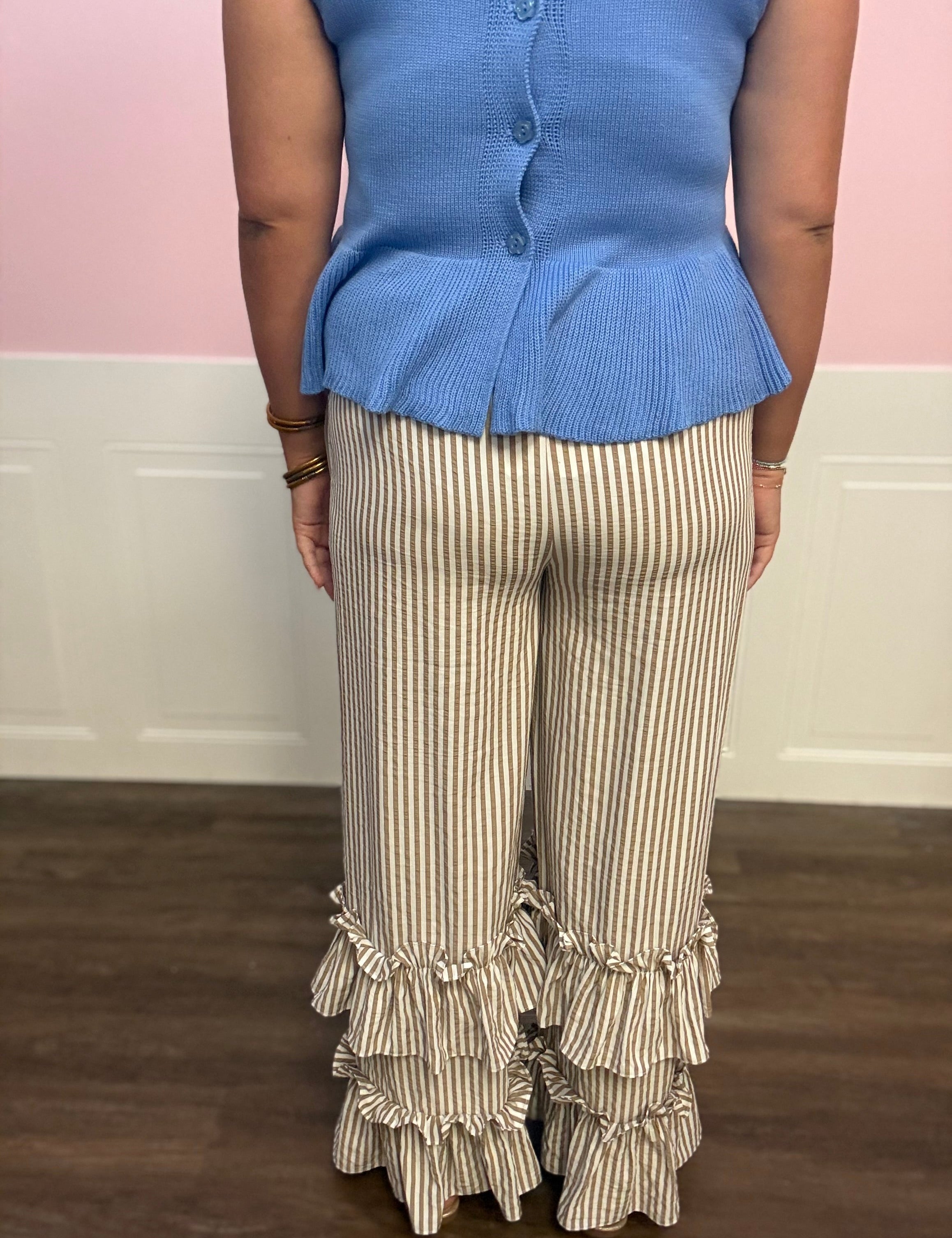 Sandy Shore Ruffle Pants - Just a Small Town Girl