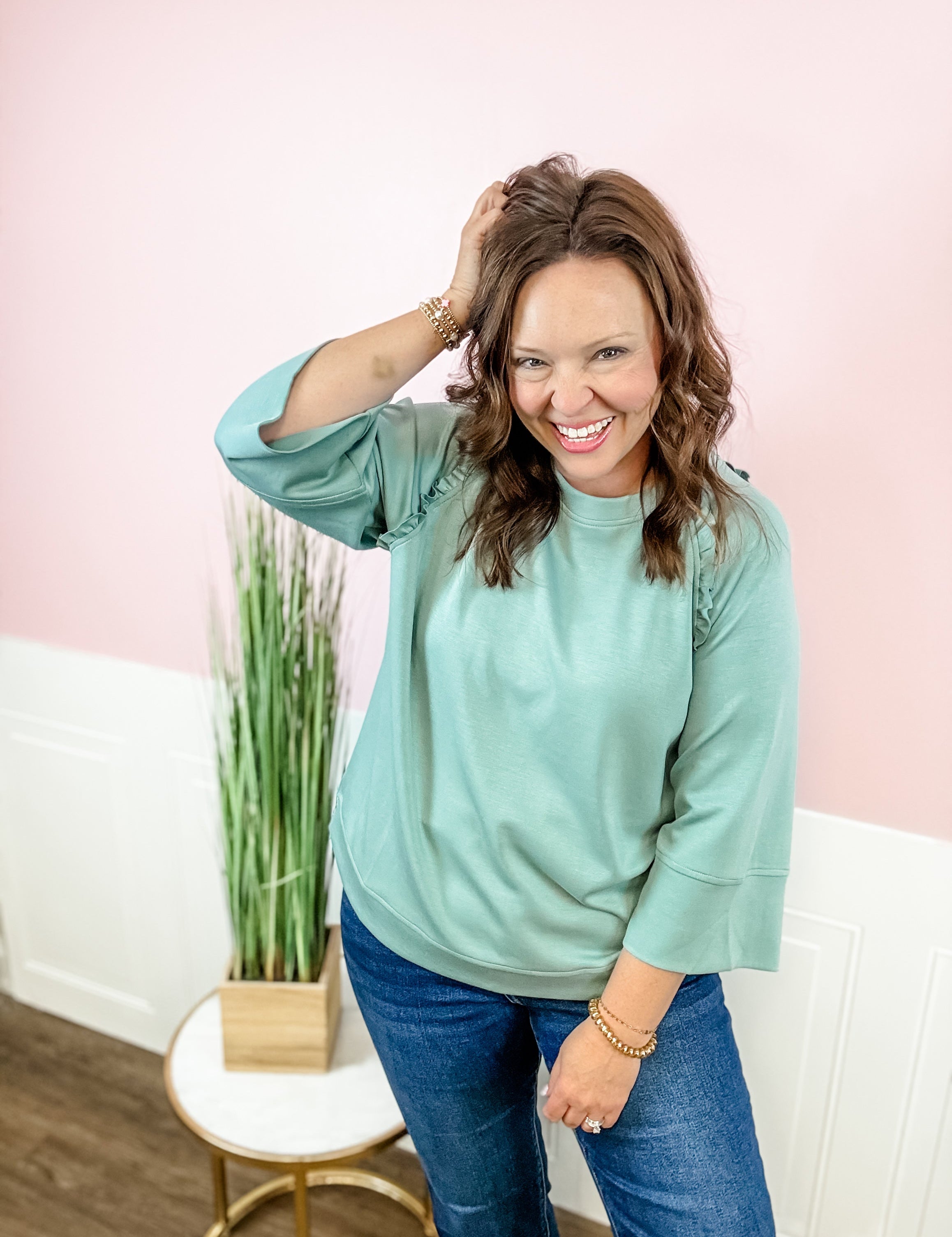 Sea Glass Sweetheart Top - Just a Small Town Girl