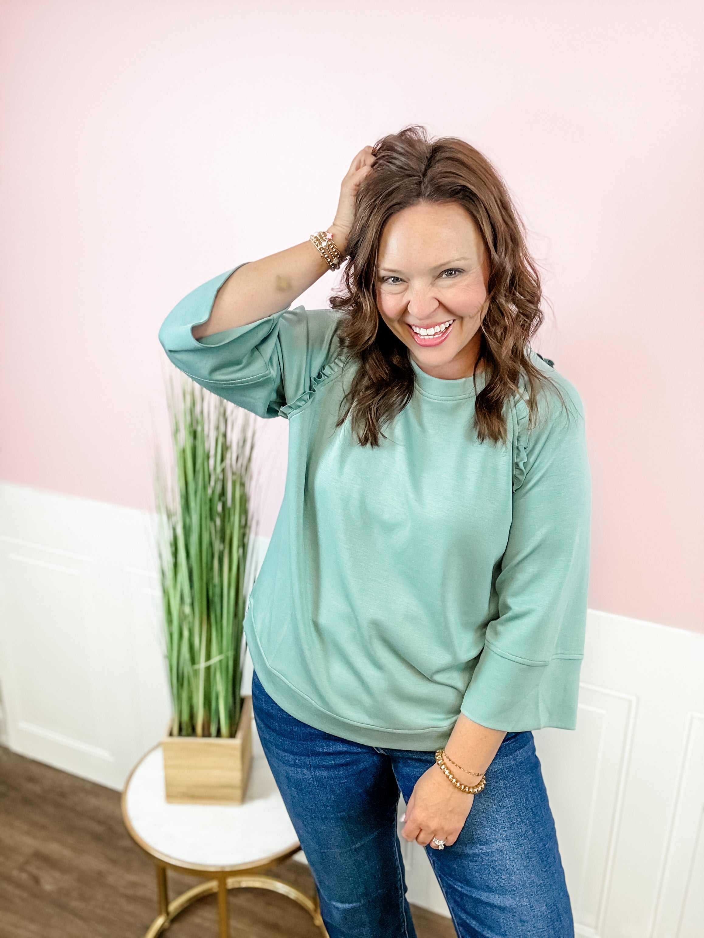 Sea Glass Sweetheart Top - Just a Small Town Girl