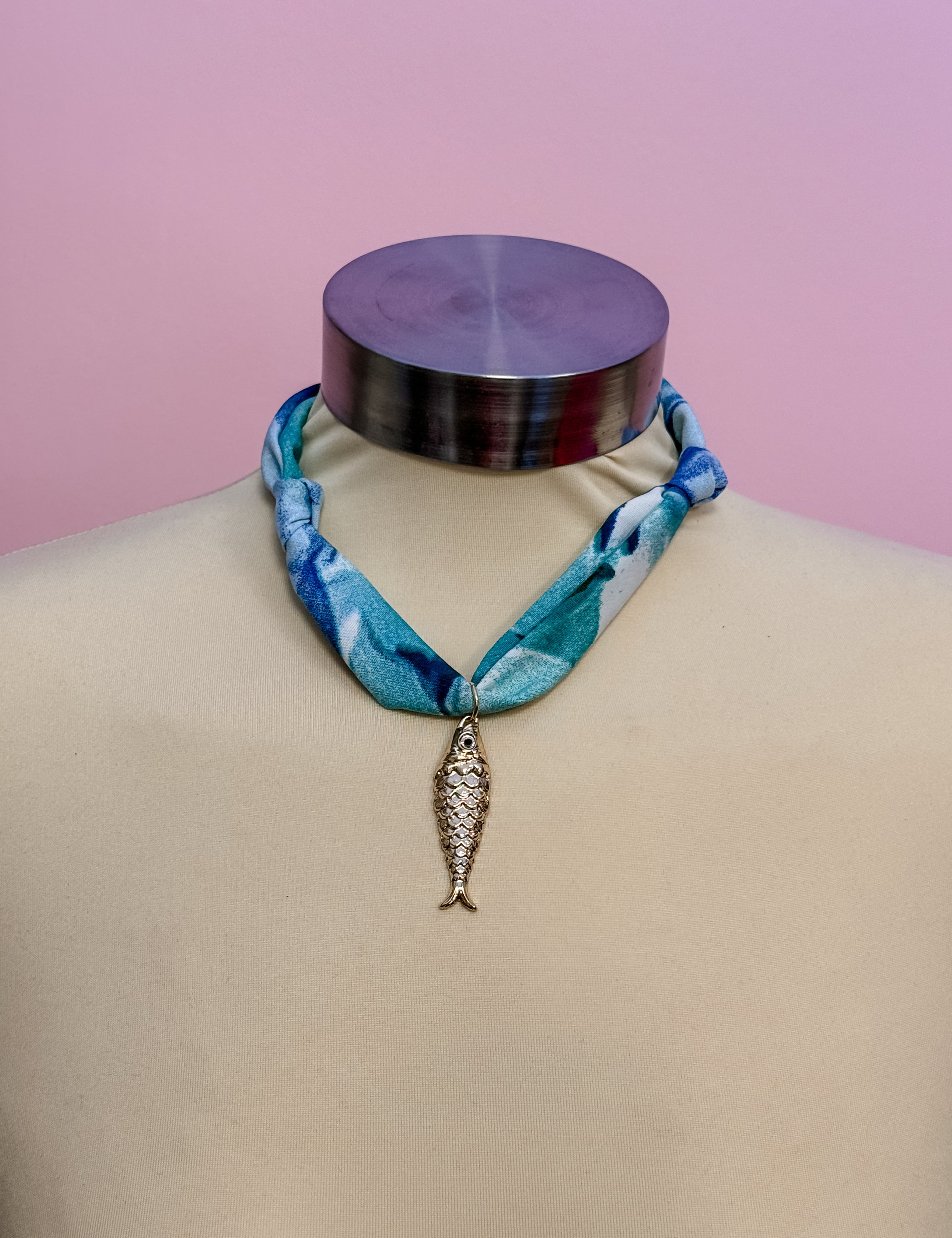 Seaside Scarf Charm Necklace - Just a Small Town Girl