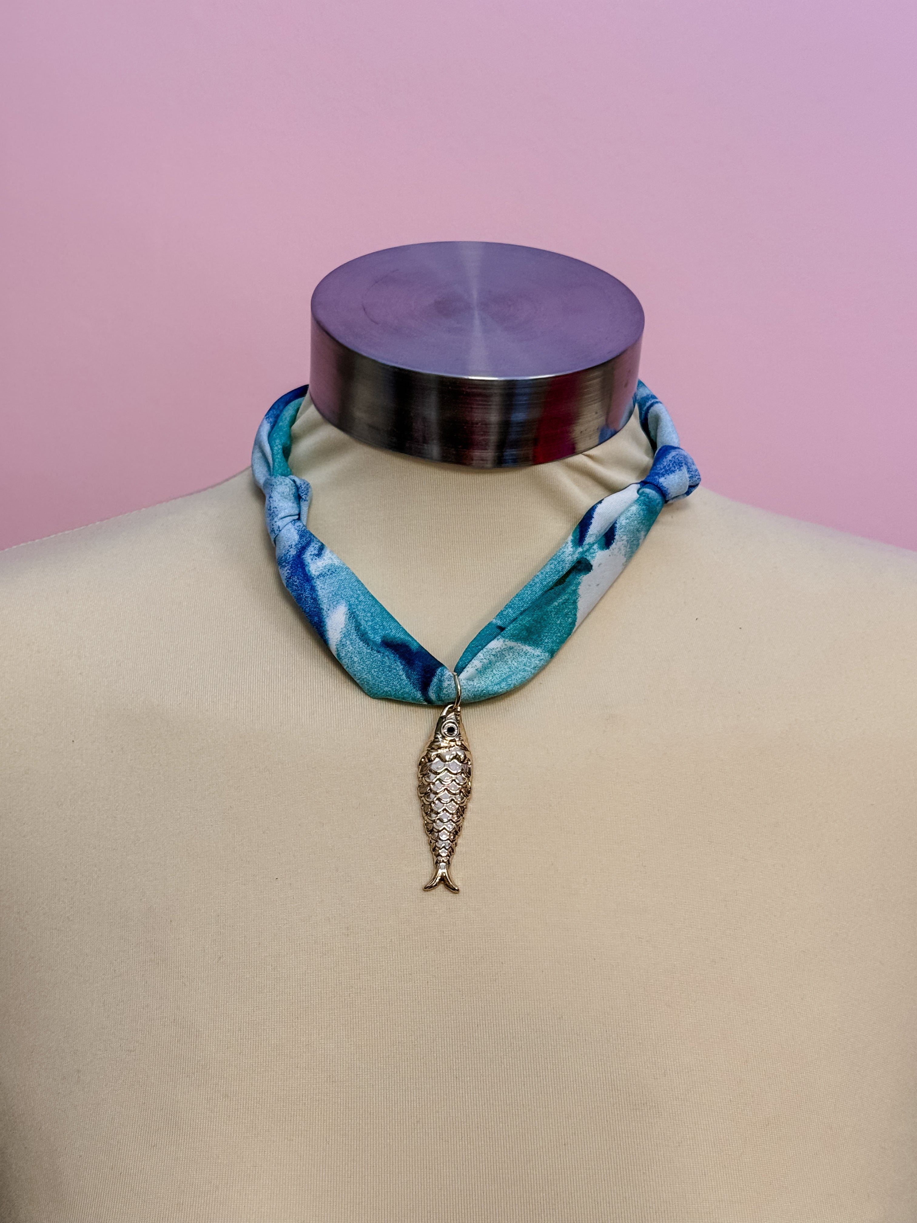 Seaside Scarf Charm Necklace - Just a Small Town Girl