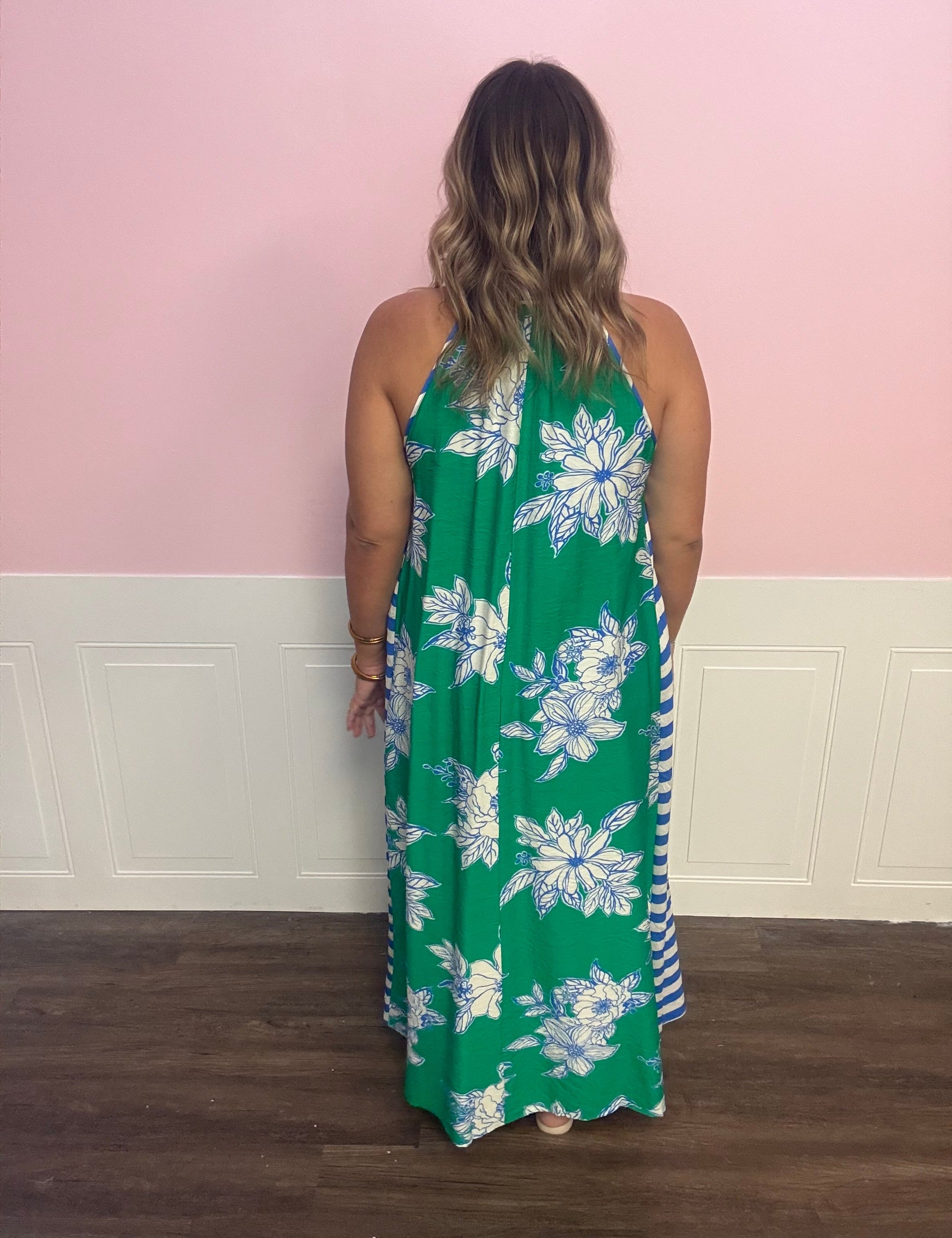 Seaside Scarf Halter Dress - Just a Small Town Girl