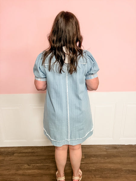 Seaside Stripe Shirt Dress - Just a Small Town Girl