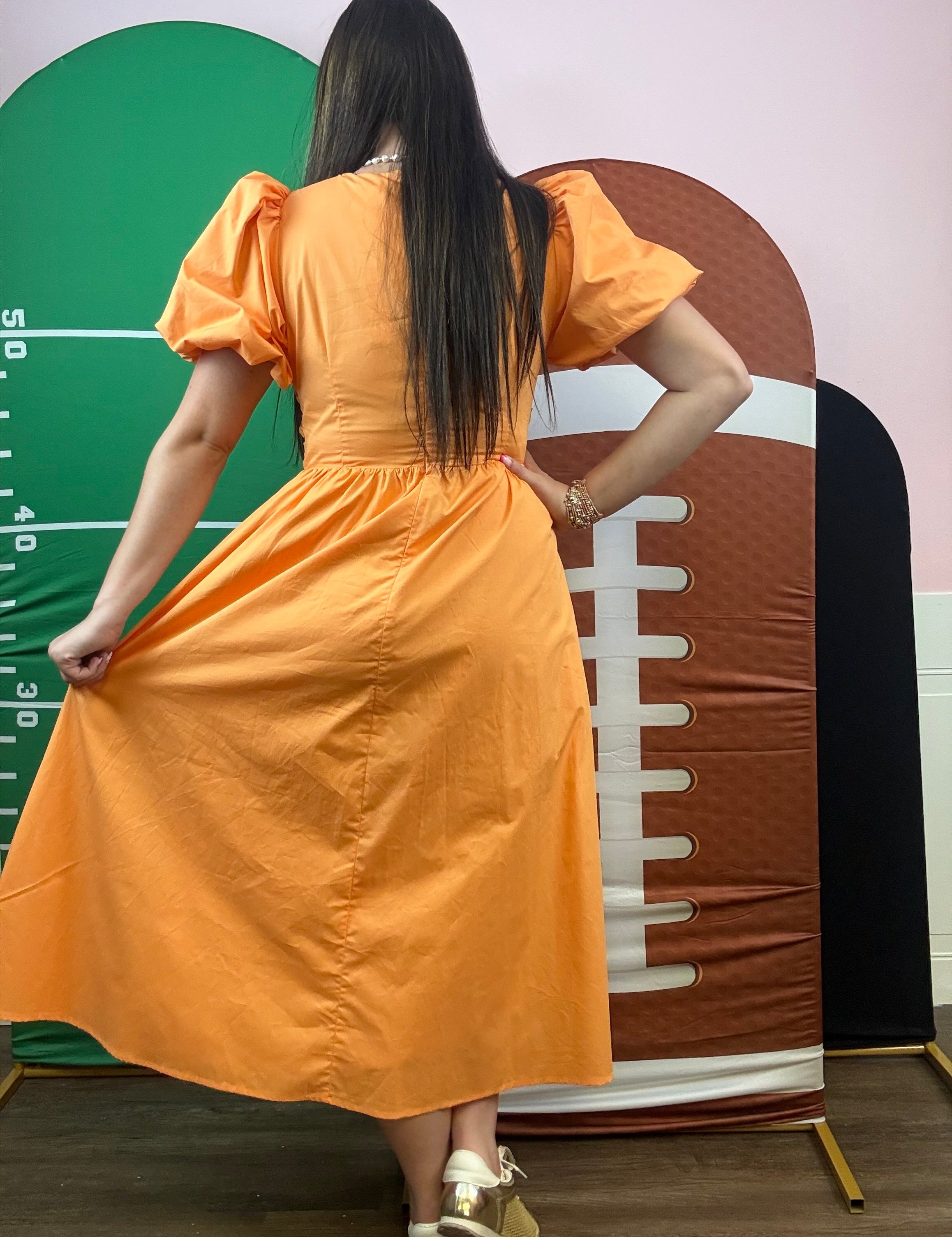 Sideline Sweetheart Bow Dress - Just a Small Town Girl