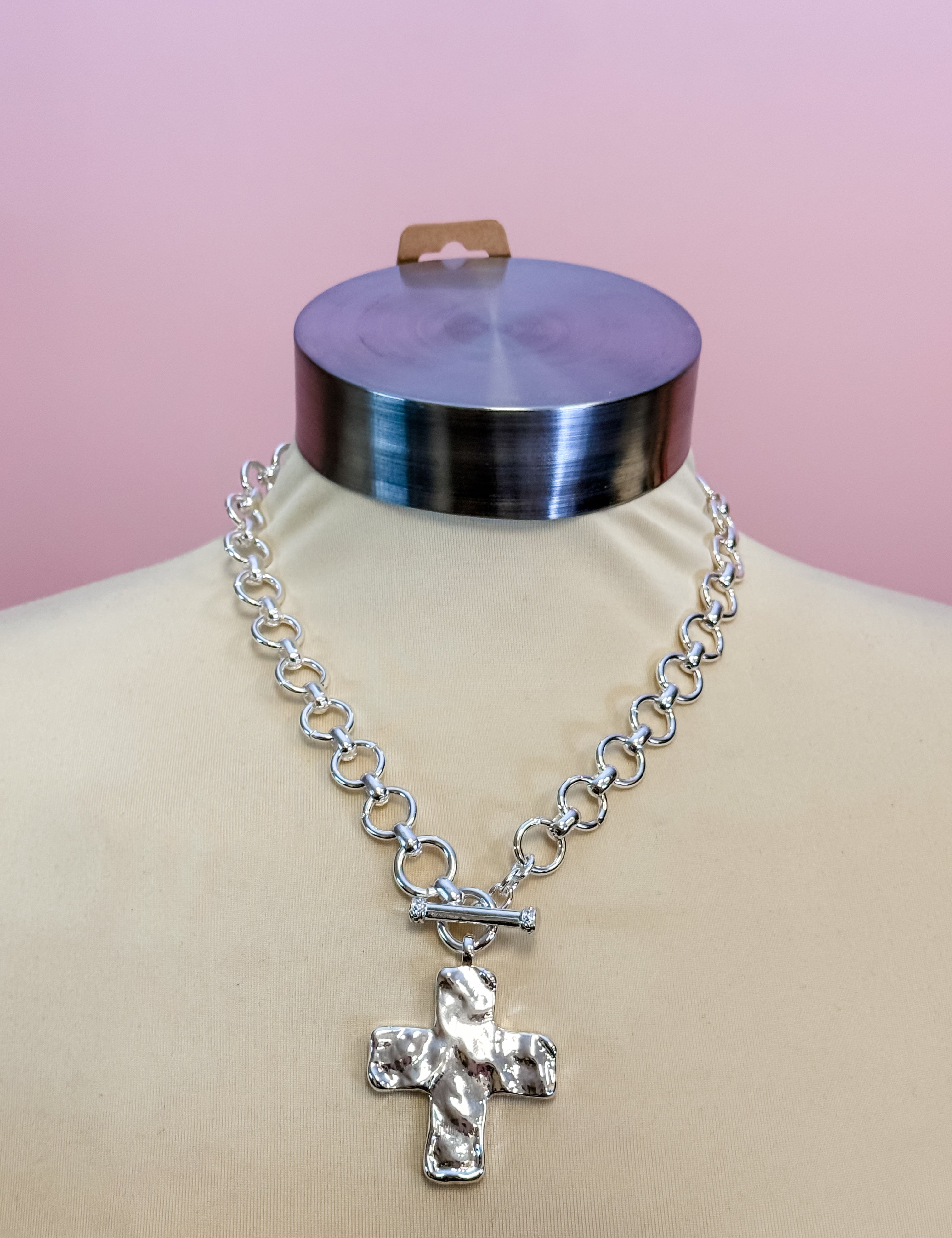 Silver Grace Cross Necklace - Just a Small Town Girl