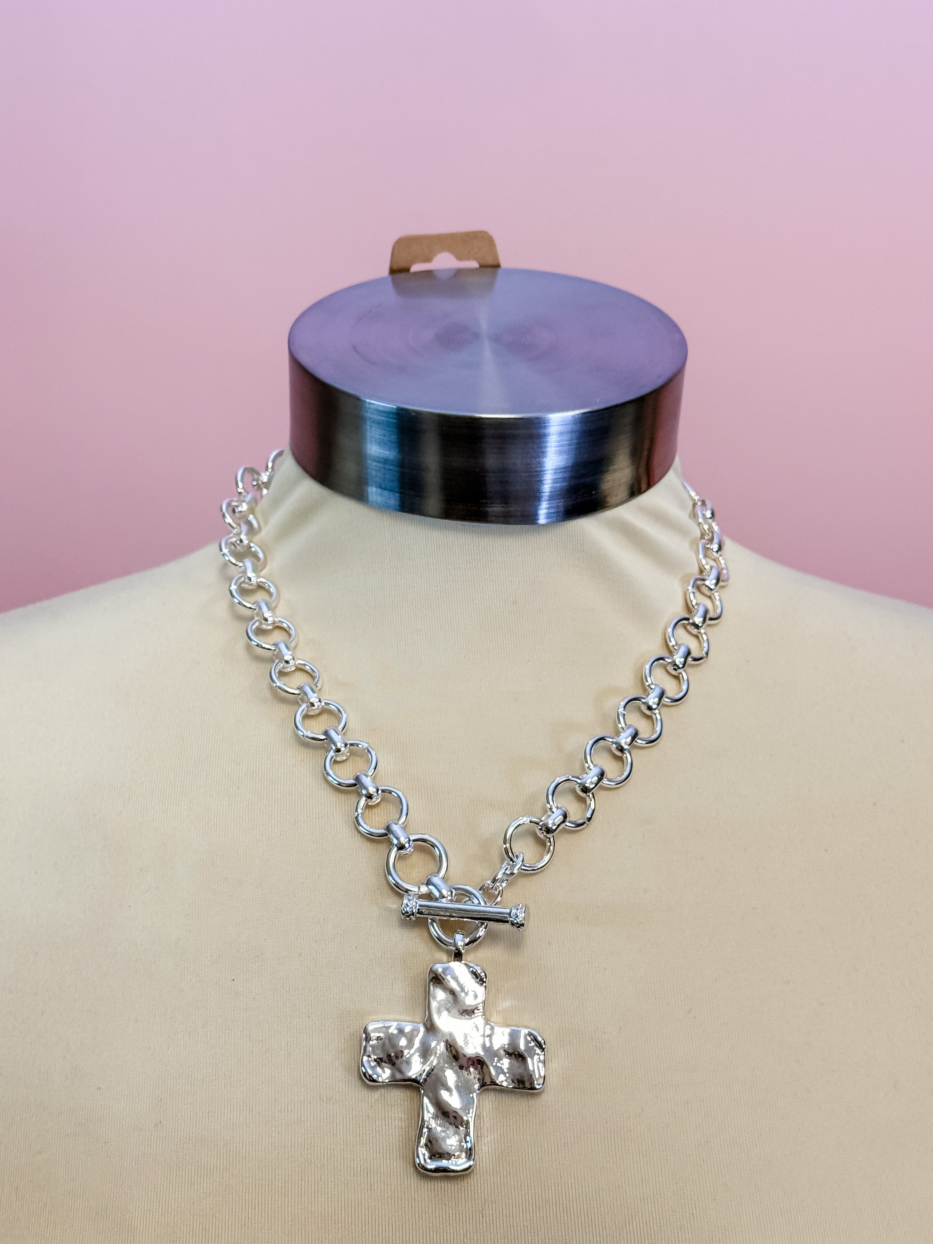 Silver Grace Cross Necklace - Just a Small Town Girl