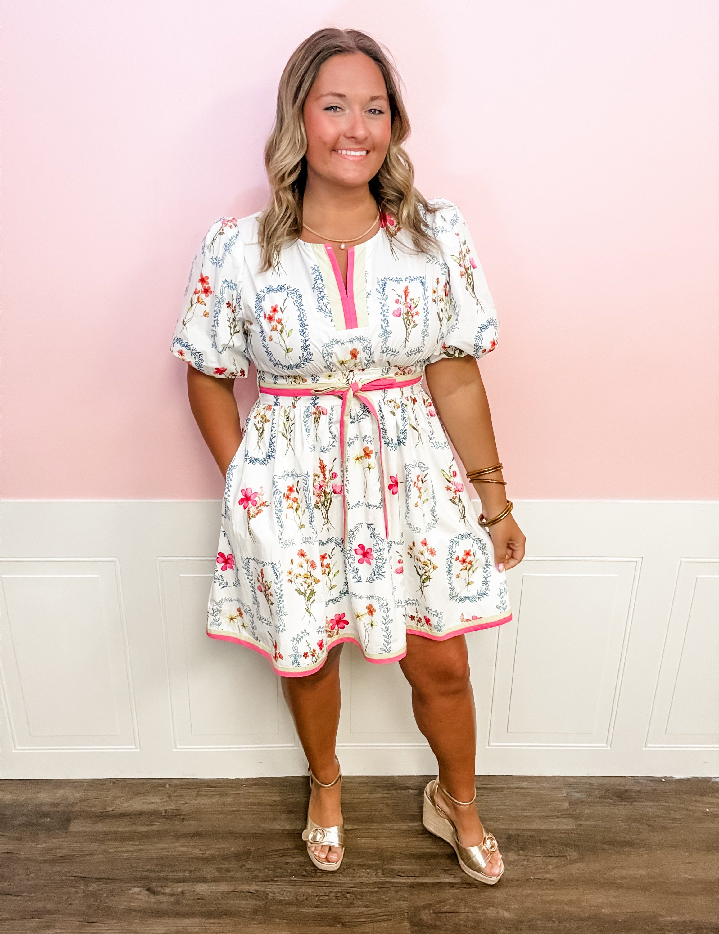 Simple Grace Floral Dress - Just a Small Town Girl