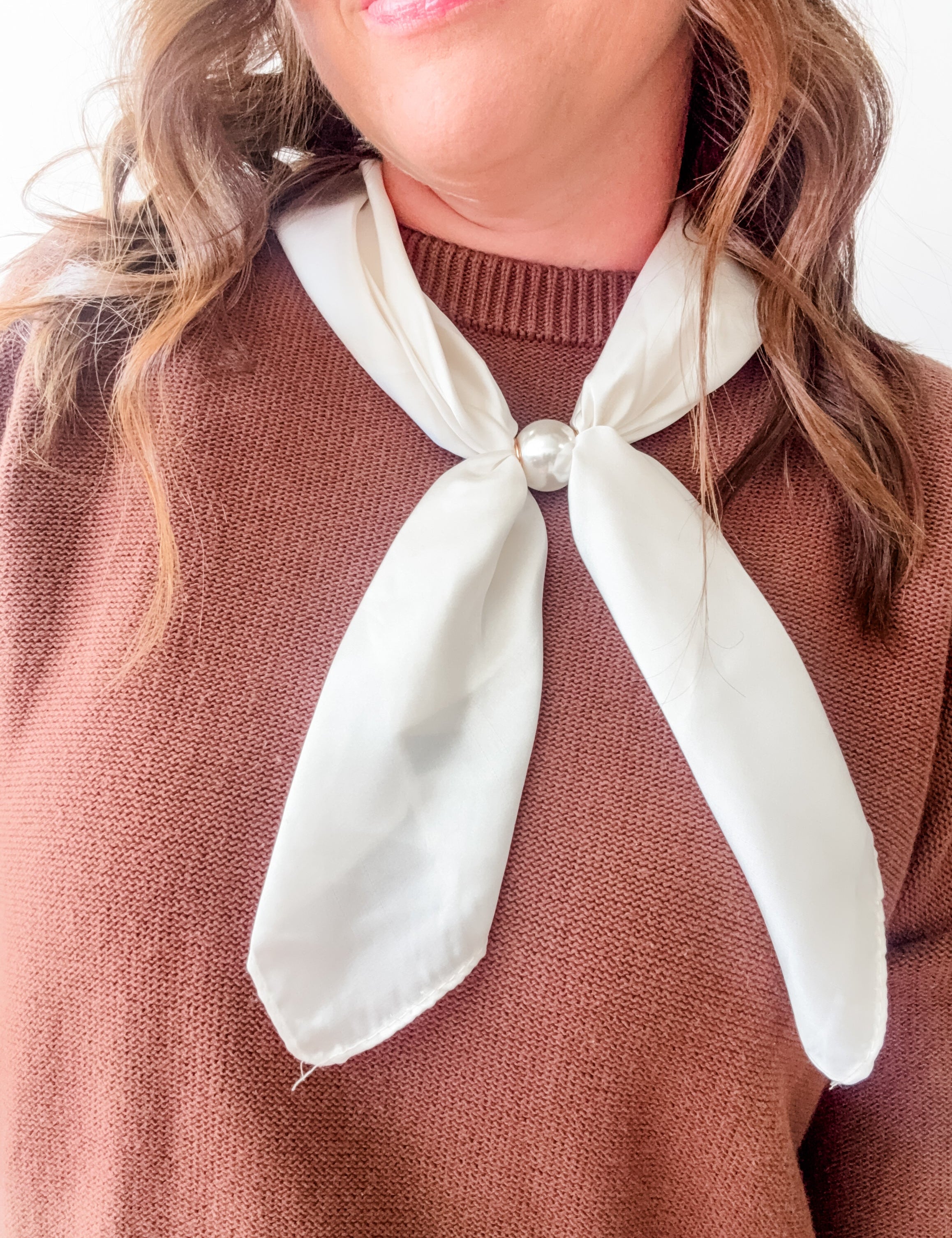 Simply Elegant Pearl Scarf Necklace - Just a Small Town Girl
