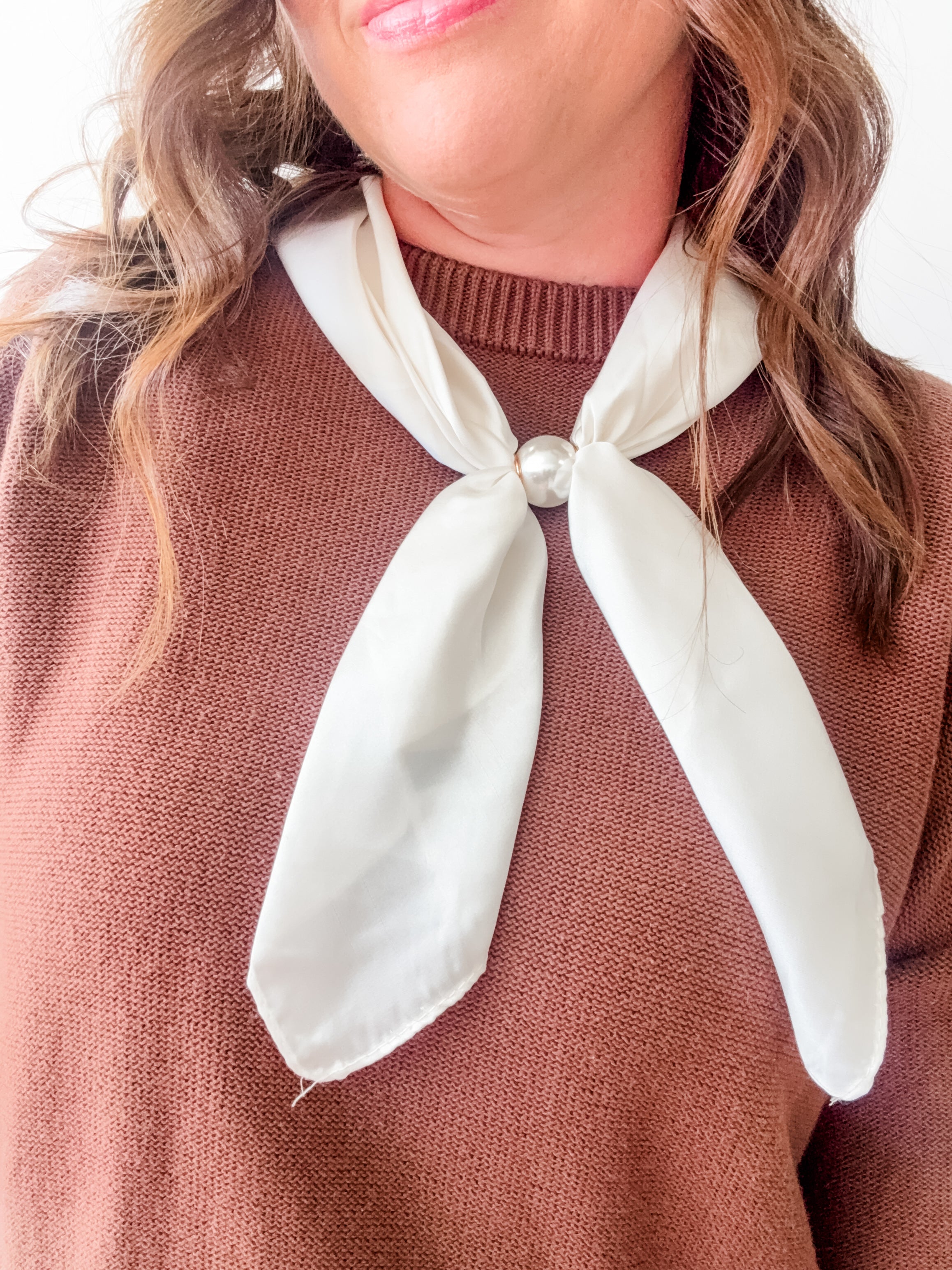 Simply Elegant Pearl Scarf Necklace - Just a Small Town Girl