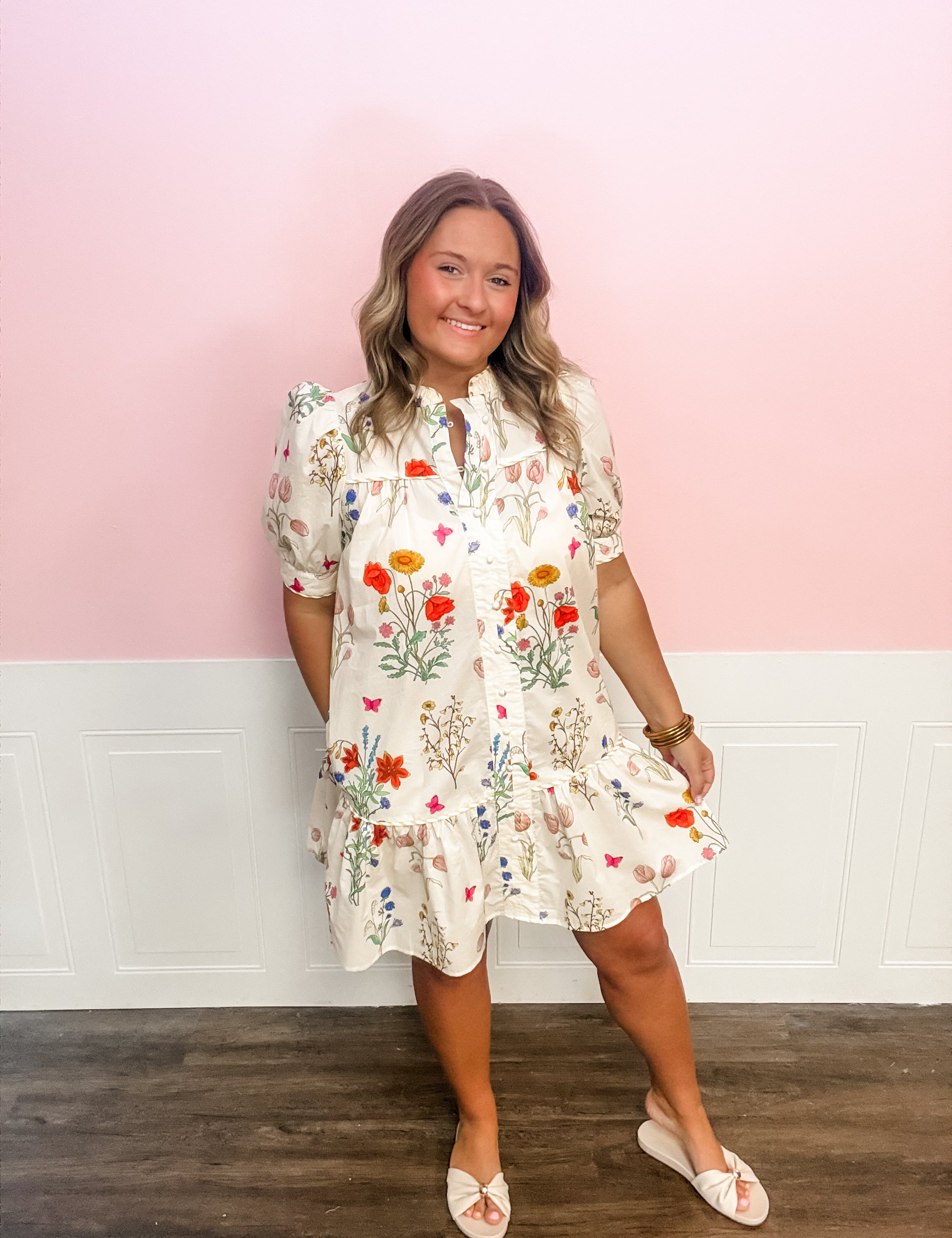 Southern Garden Party Charm Dress - Just a Small Town Girl