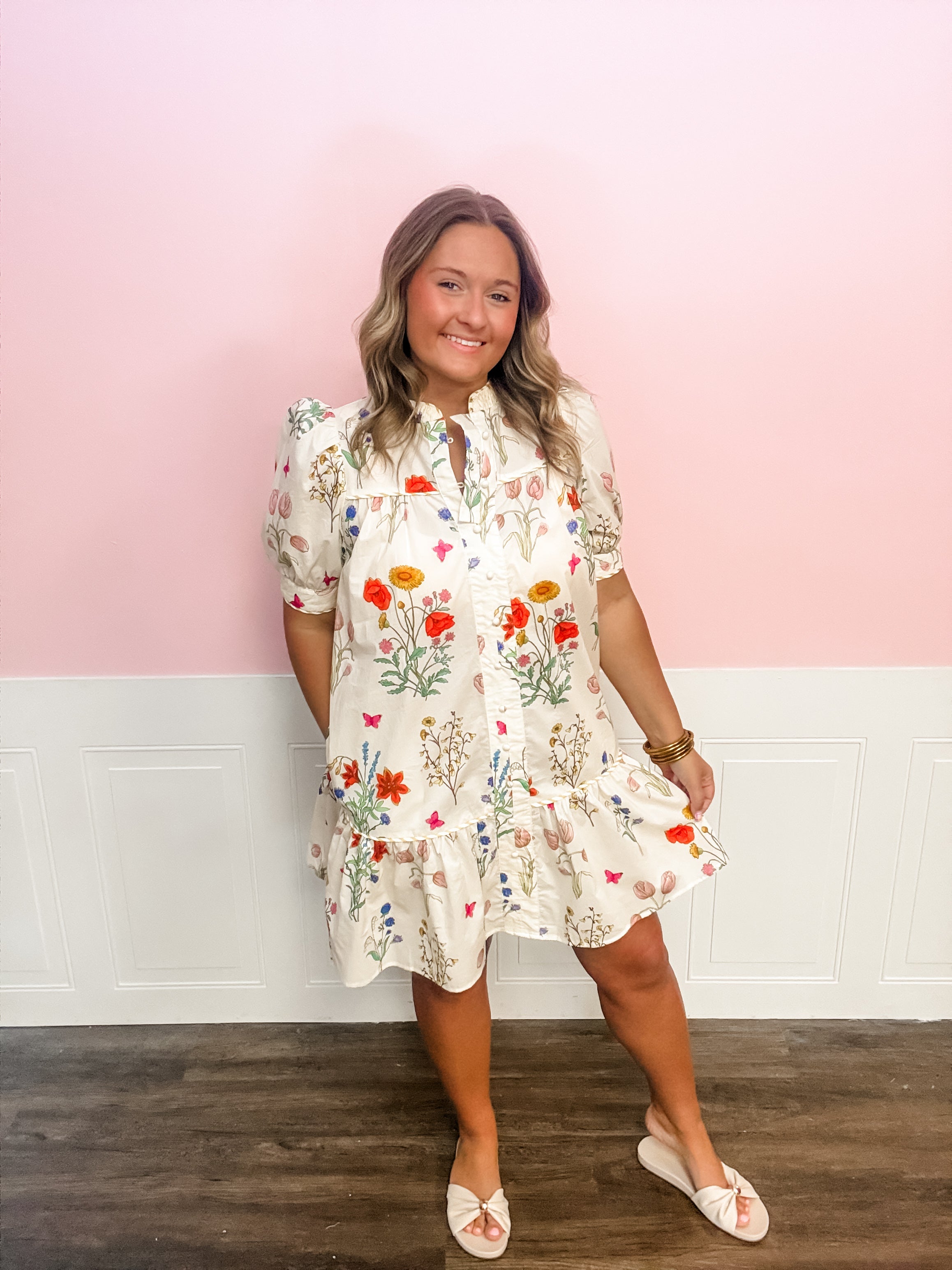 Southern Garden Party Charm Dress - Just a Small Town Girl