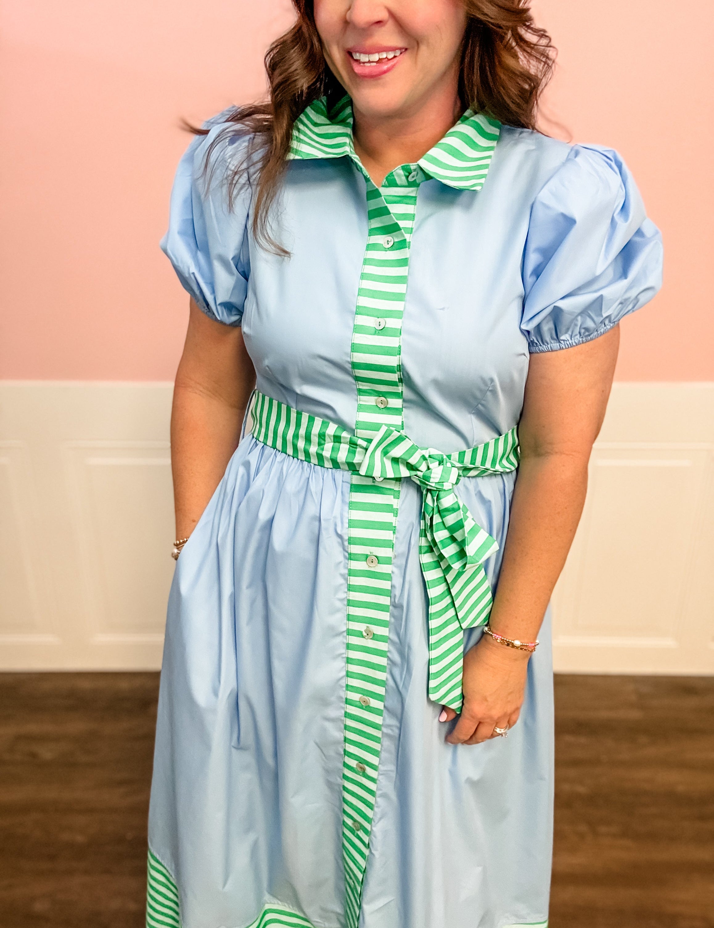 Spring Picnic Stripe Maxi Dress - Just a Small Town Girl