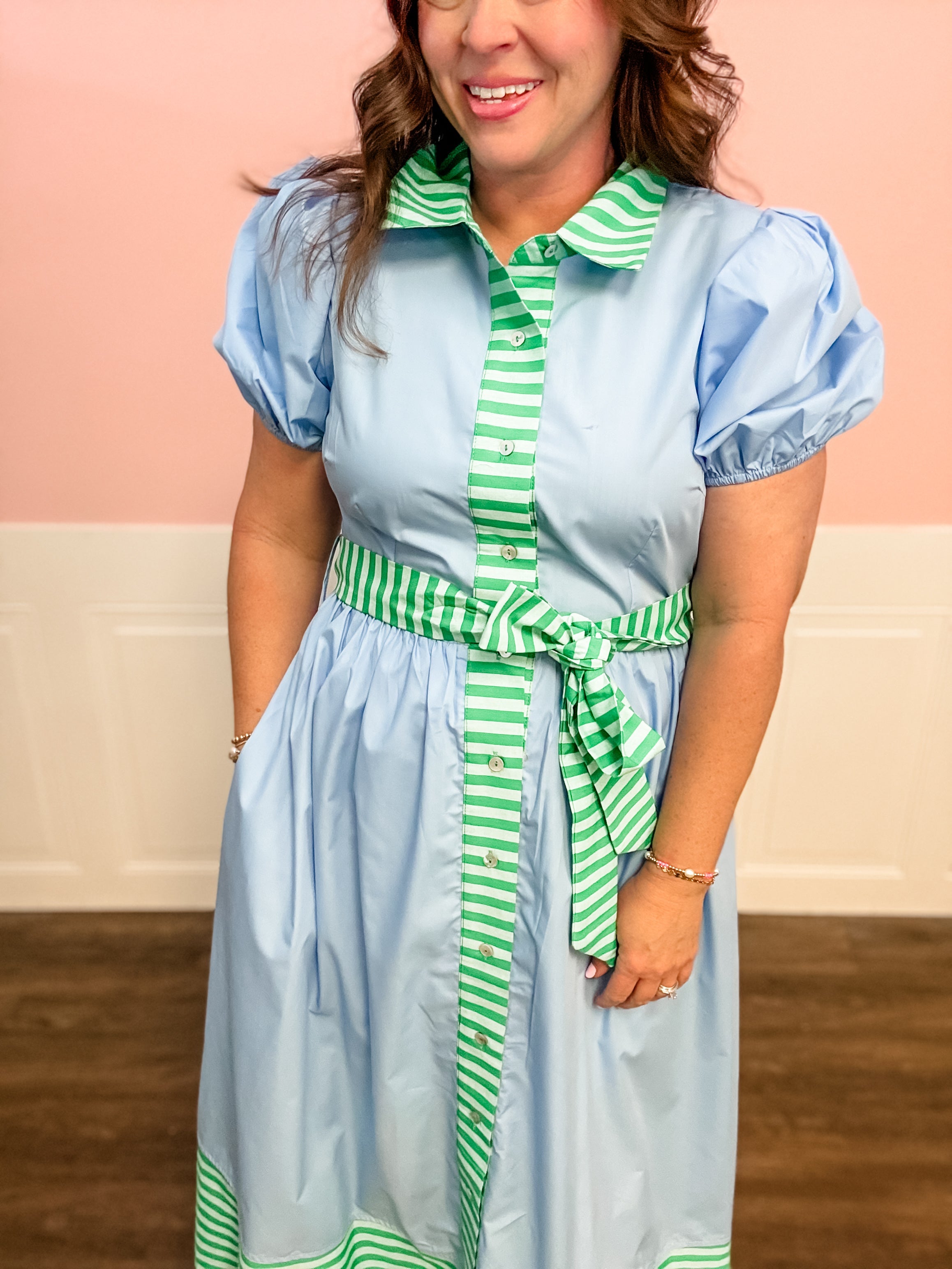 Spring Picnic Stripe Maxi Dress - Just a Small Town Girl