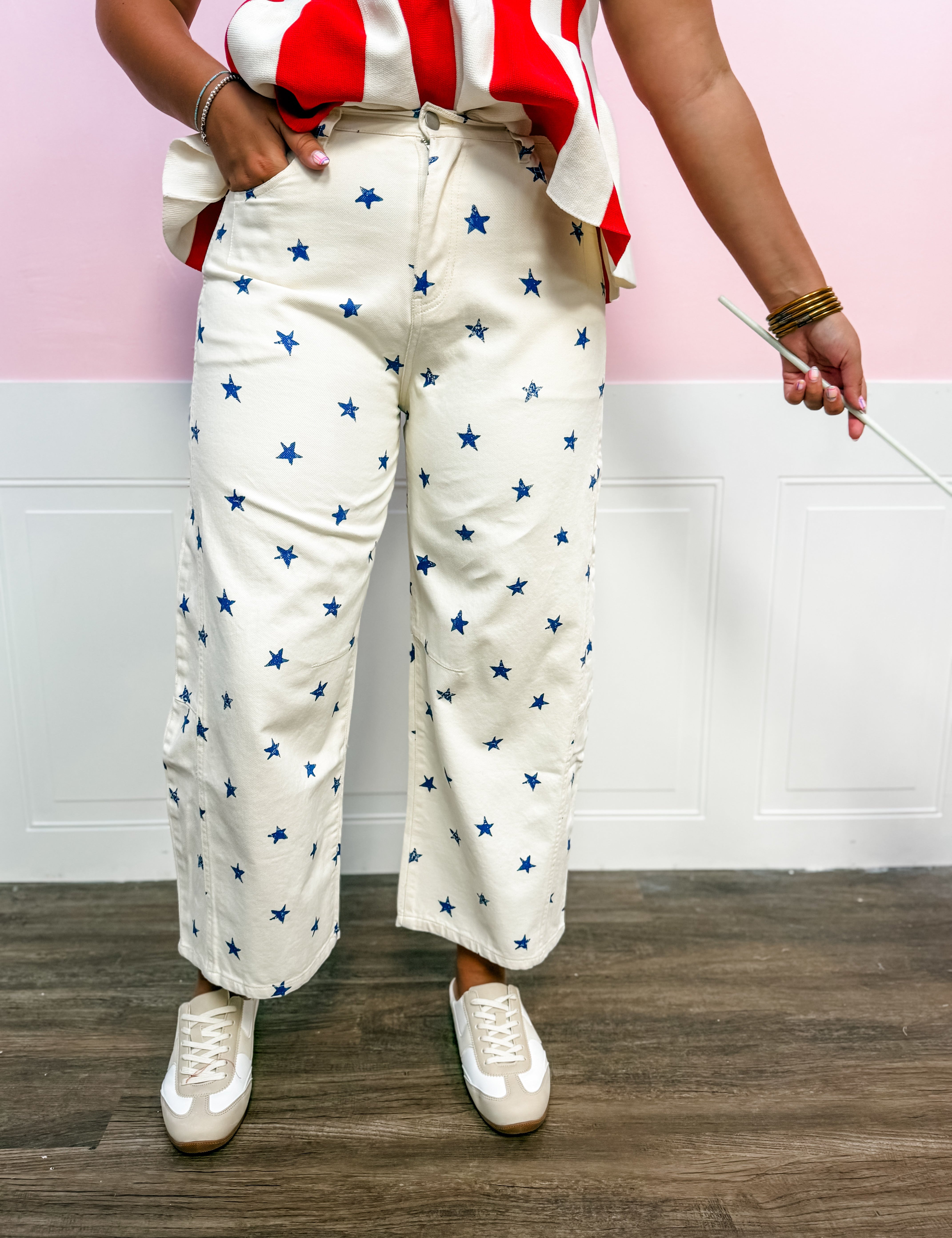 Star Spangled Everyday Pants - Just a Small Town Girl