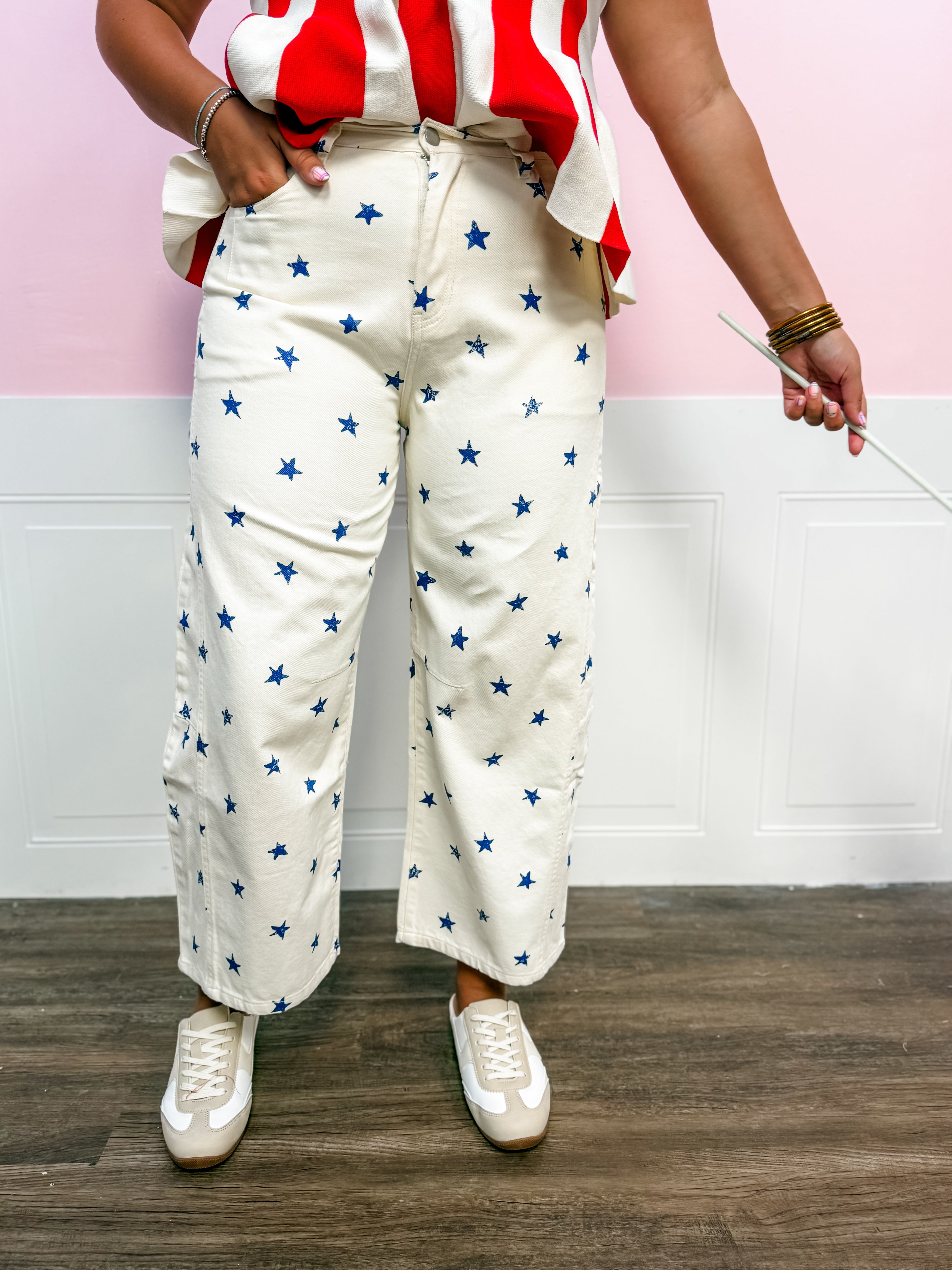 Star Spangled Everyday Pants - Just a Small Town Girl