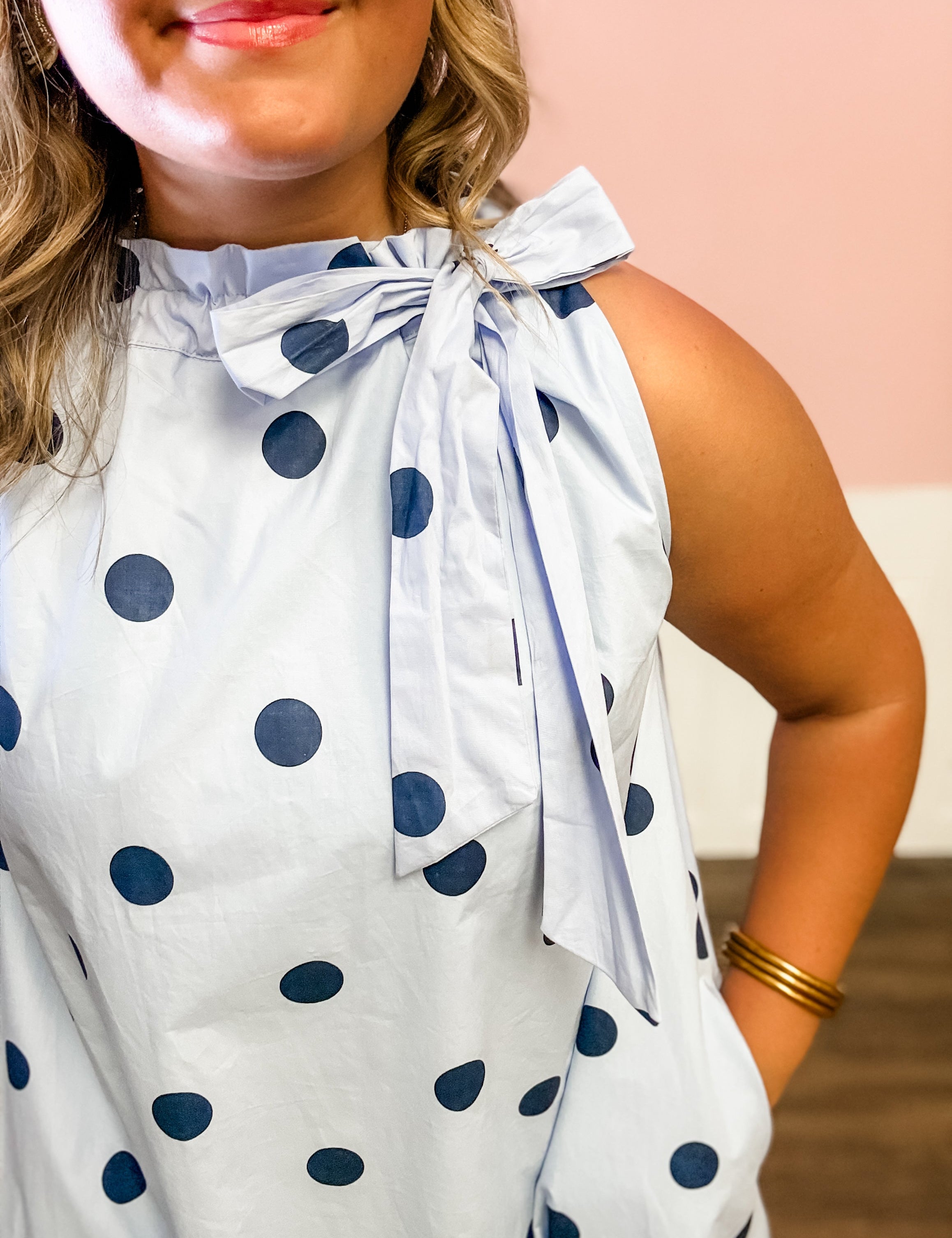 Sunday Stroll Polka Dot Dress - Just a Small Town Girl