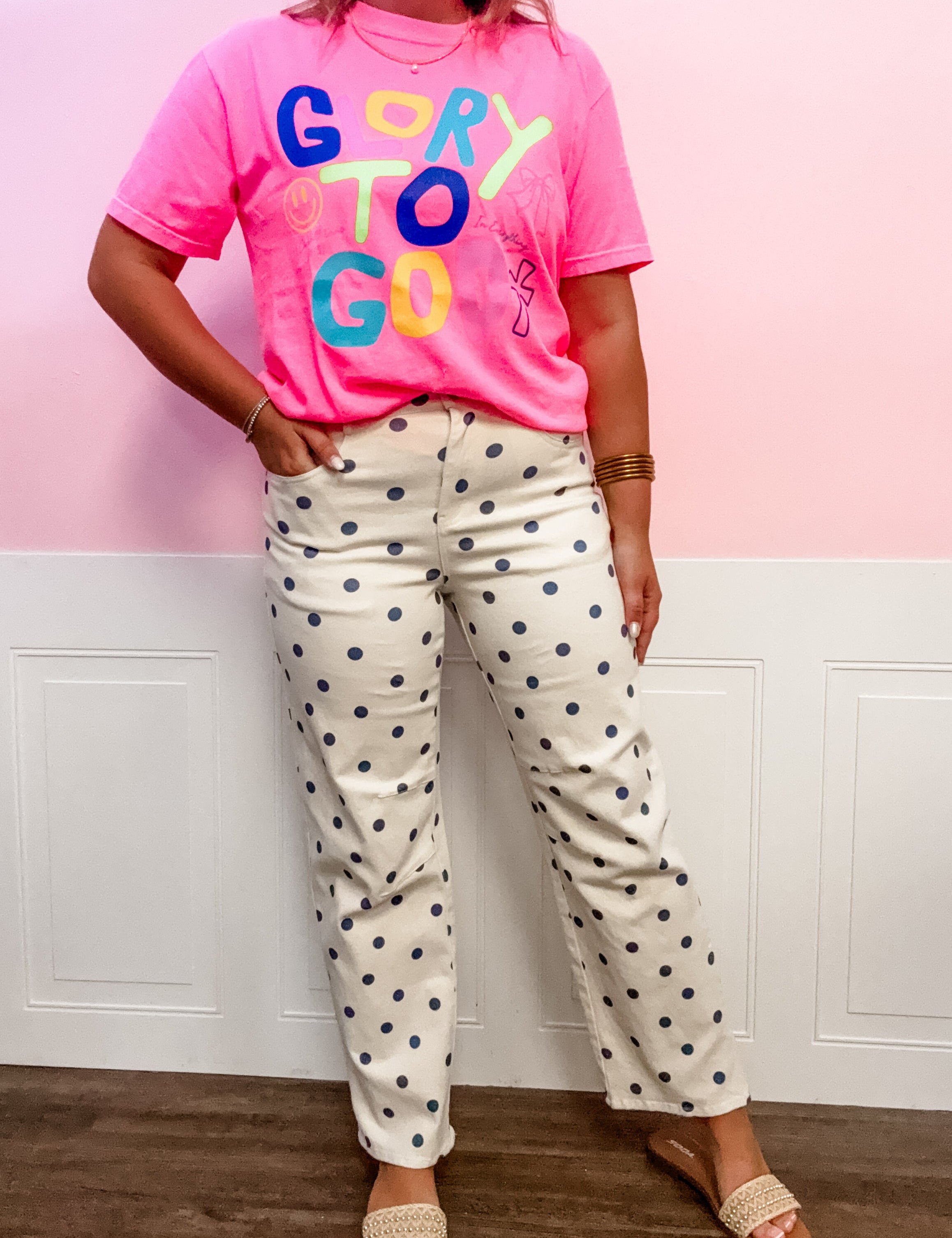 Sunday Stroll Polka Dot Pants - Just a Small Town Girl