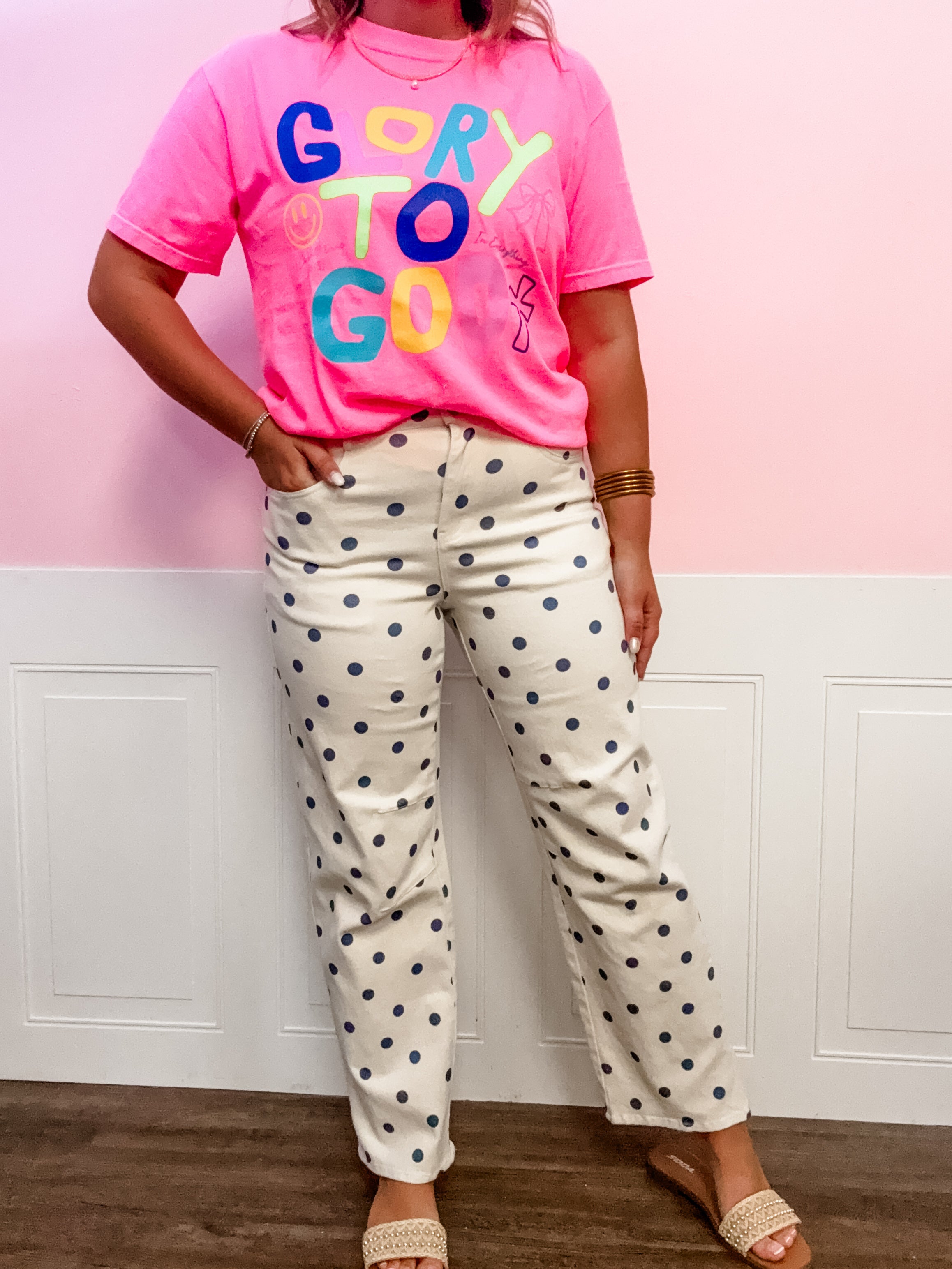 Sunday Stroll Polka Dot Pants - Just a Small Town Girl