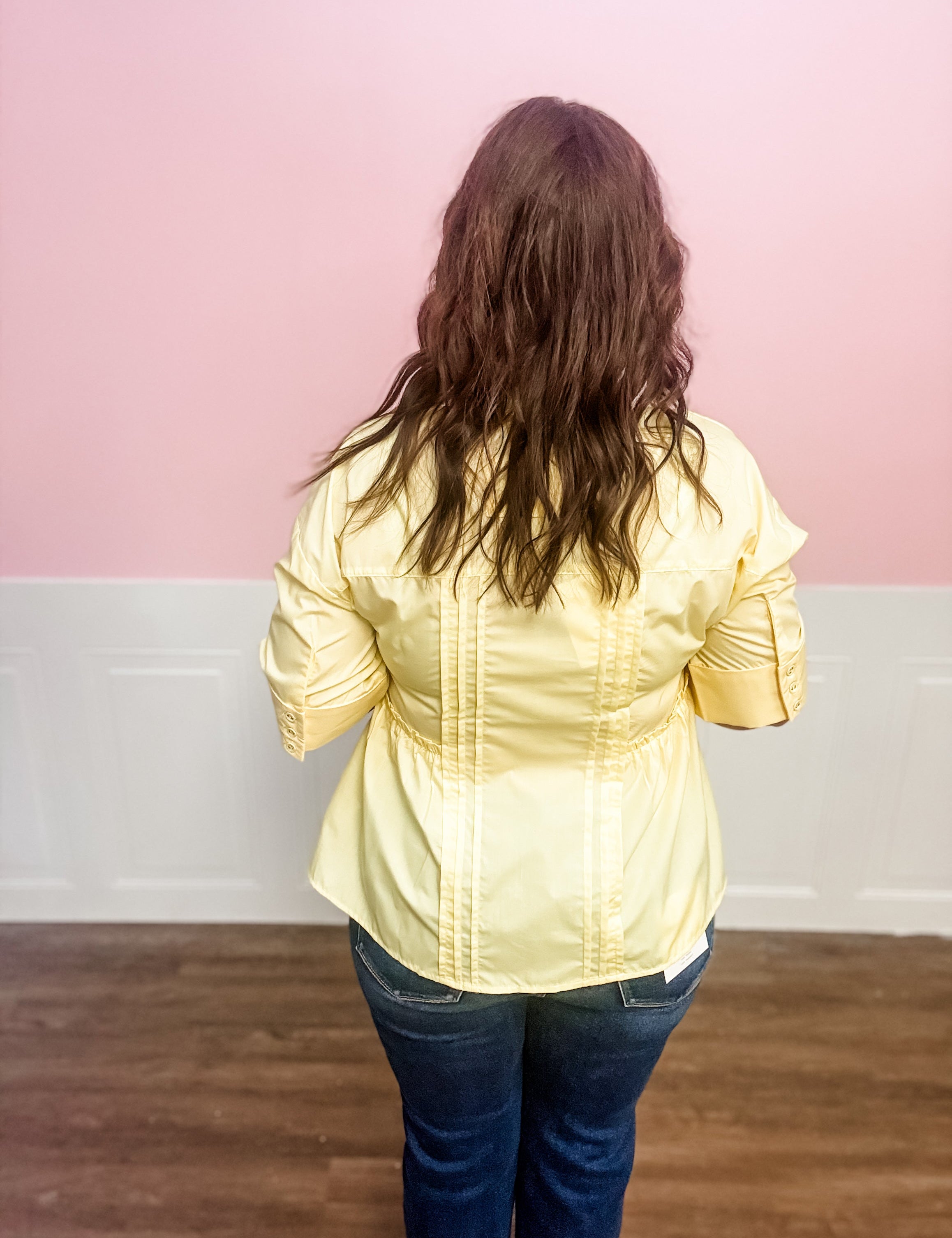 Sunny Days Pintuck Blouse - Just a Small Town Girl