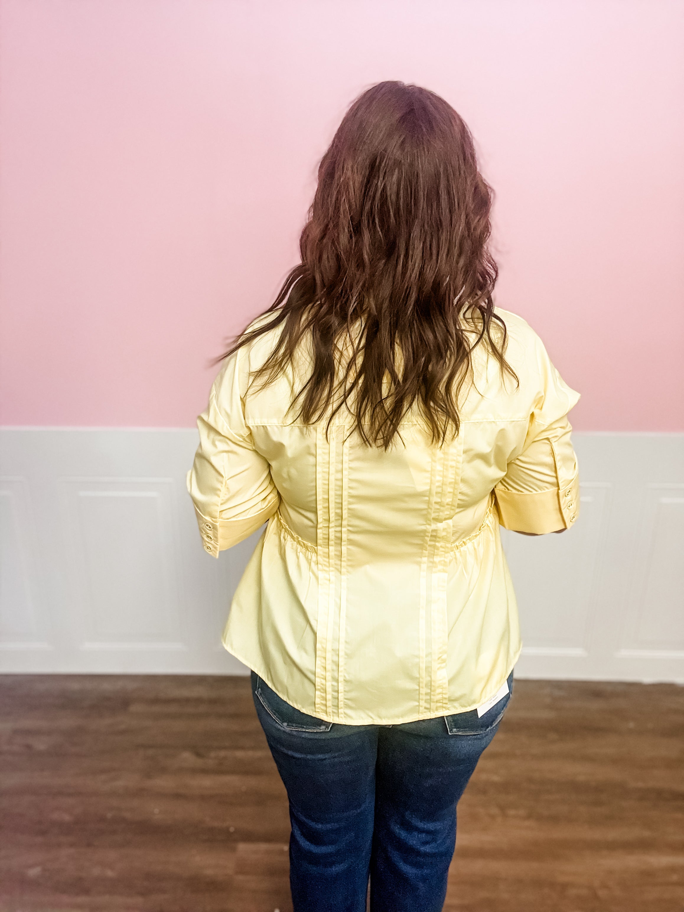 Sunny Days Pintuck Blouse - Just a Small Town Girl