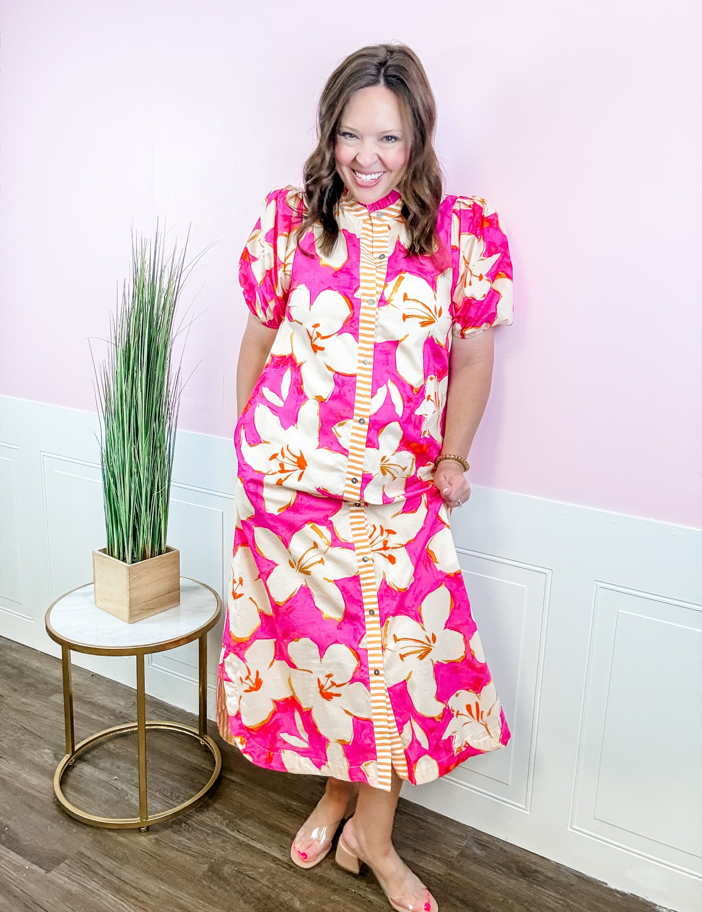 Sunset Bloom Social Dress - Just a Small Town Girl