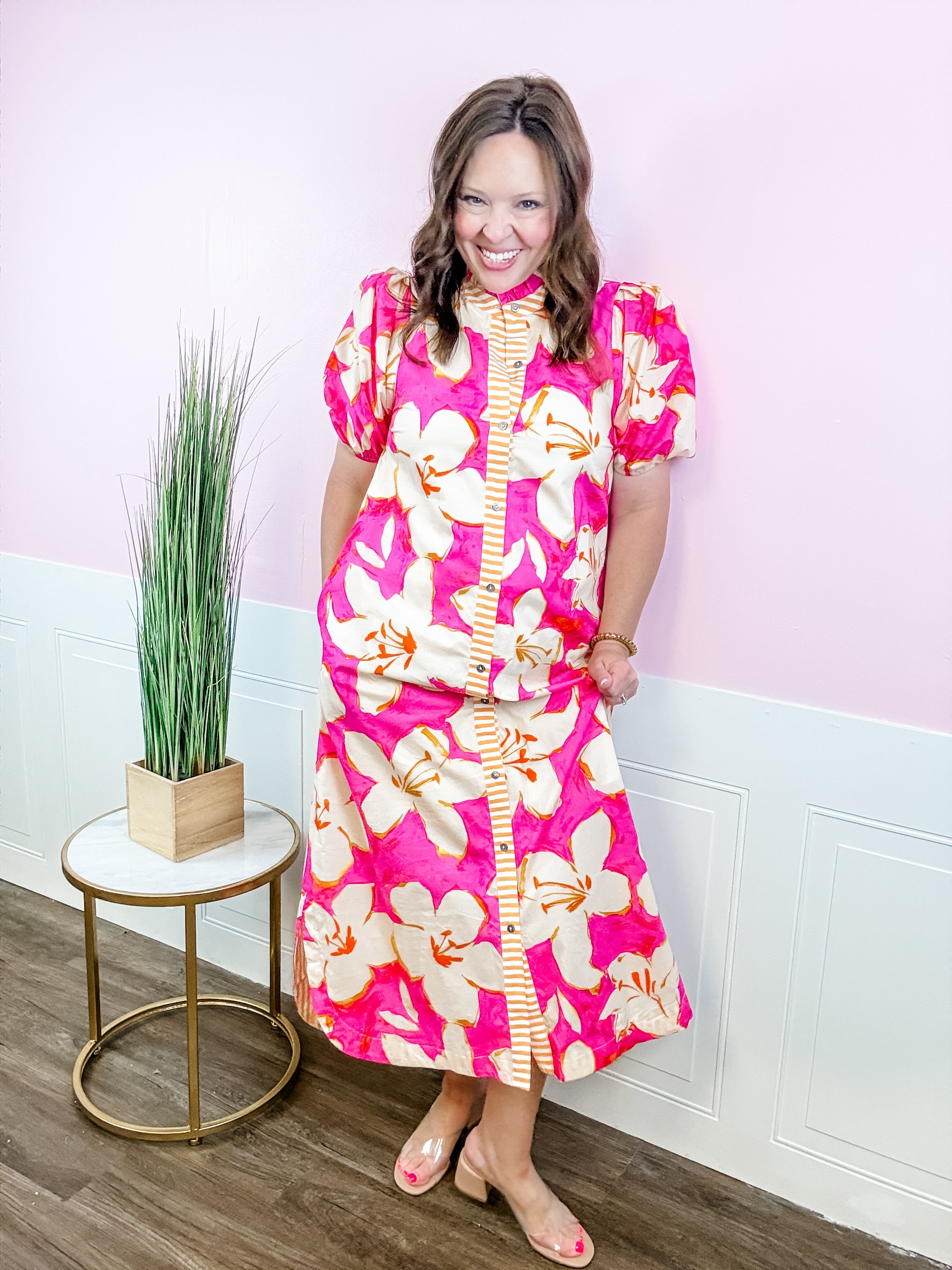 Sunset Bloom Social Dress - Just a Small Town Girl