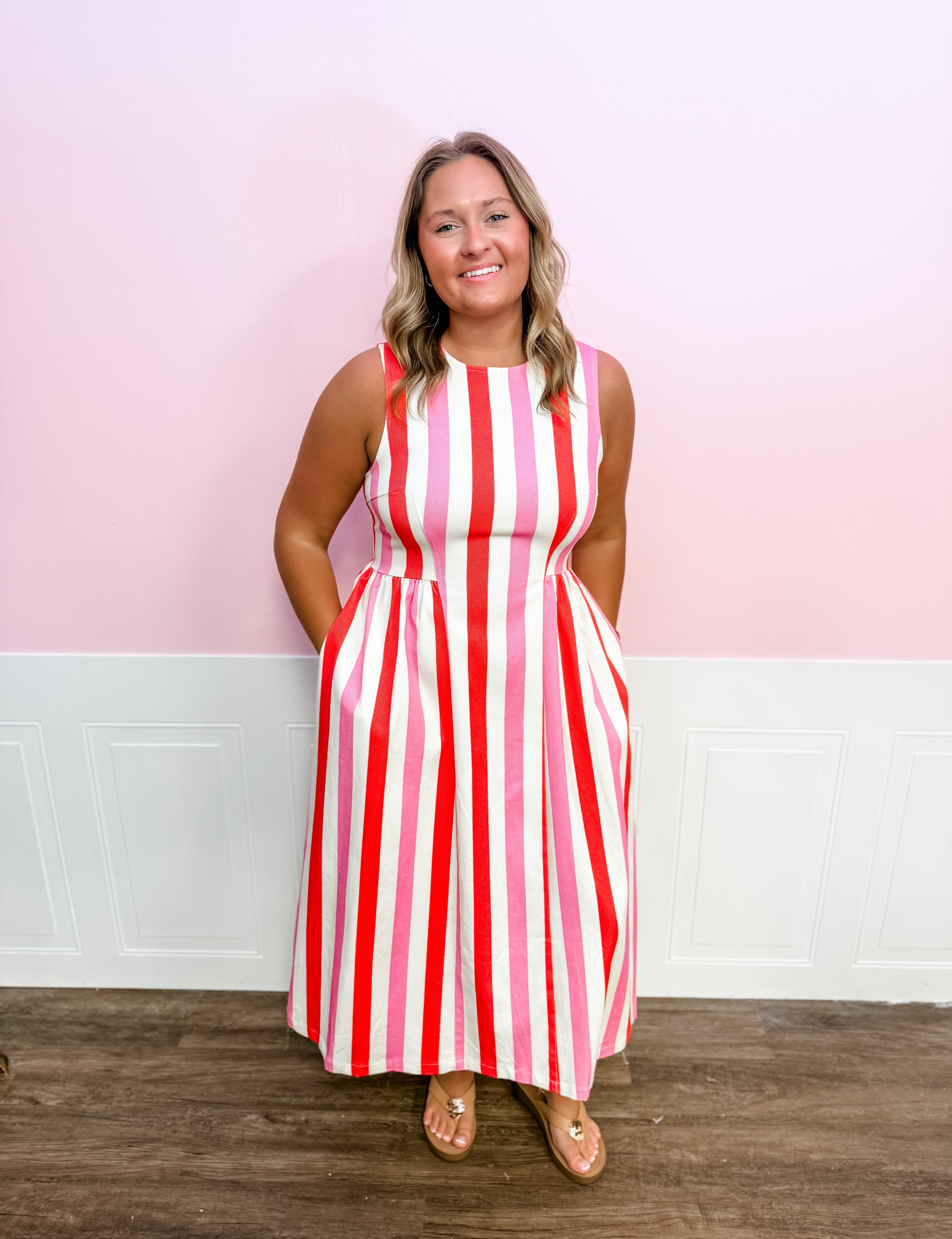 knee length dresses for ladies Latched Mama Essential Boardwalk Nursing Dress main image 0