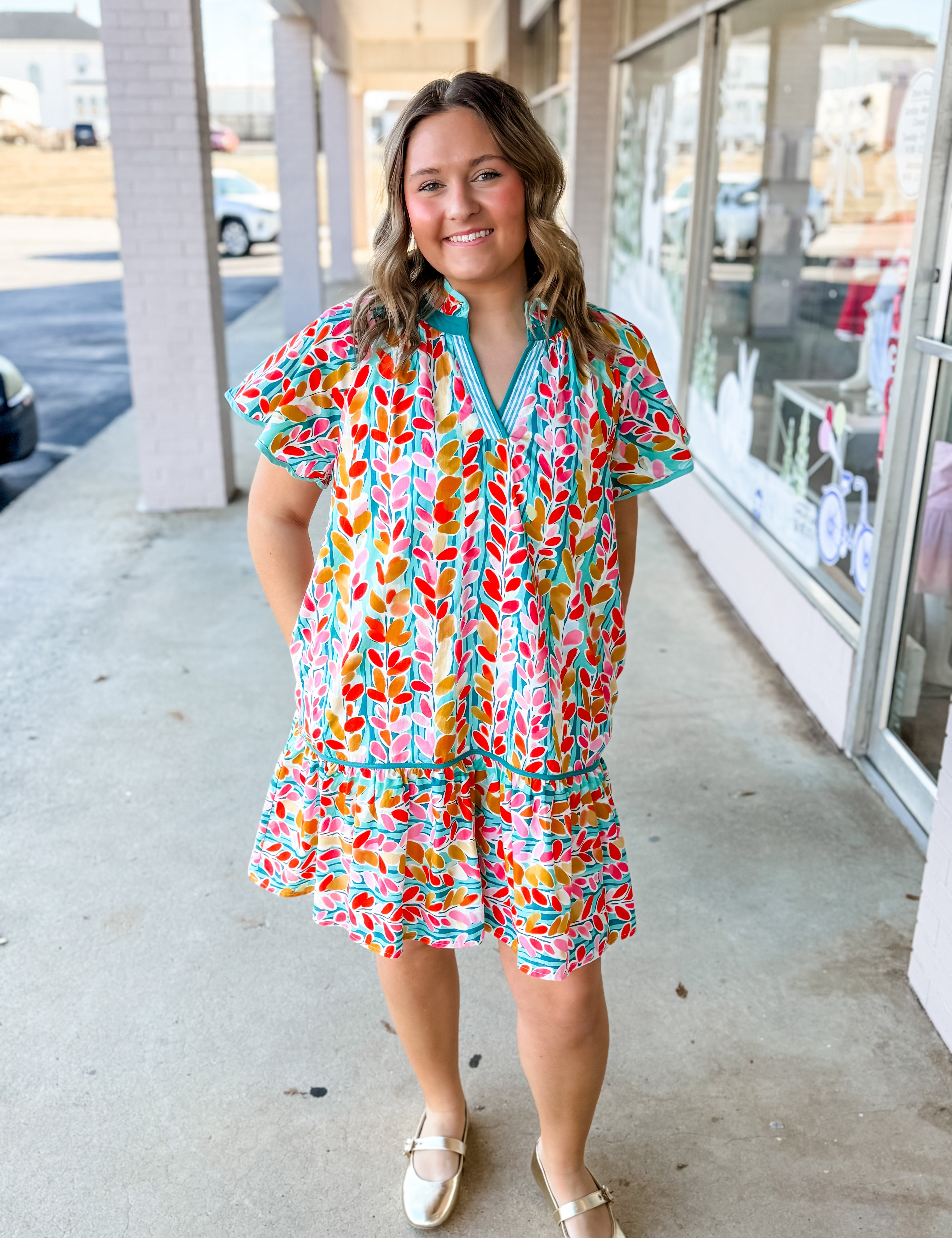 Sunset Garden Shift Dress - Just a Small Town Girl