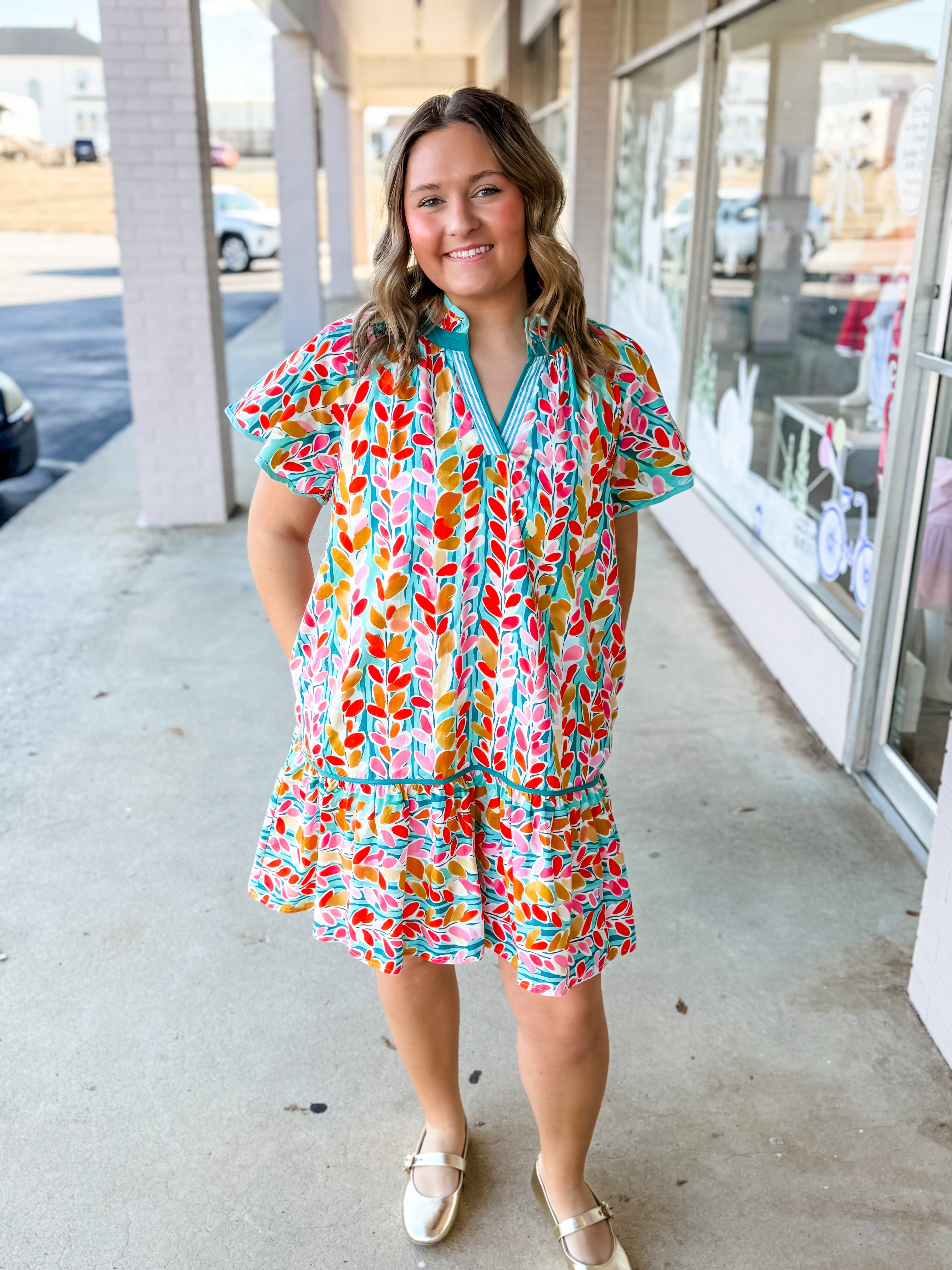 Sunset Garden Shift Dress - Just a Small Town Girl