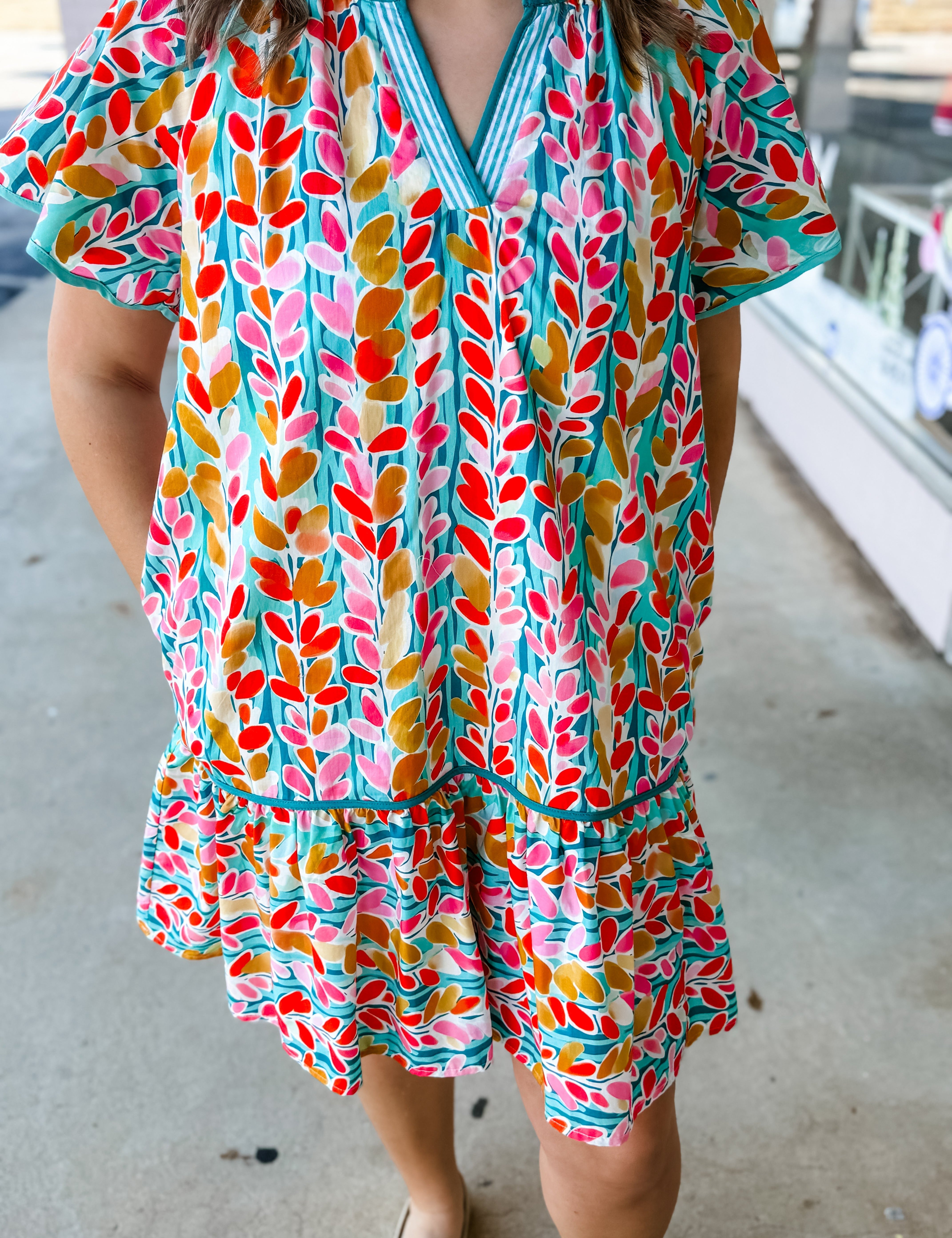 Sunset Garden Shift Dress - Just a Small Town Girl