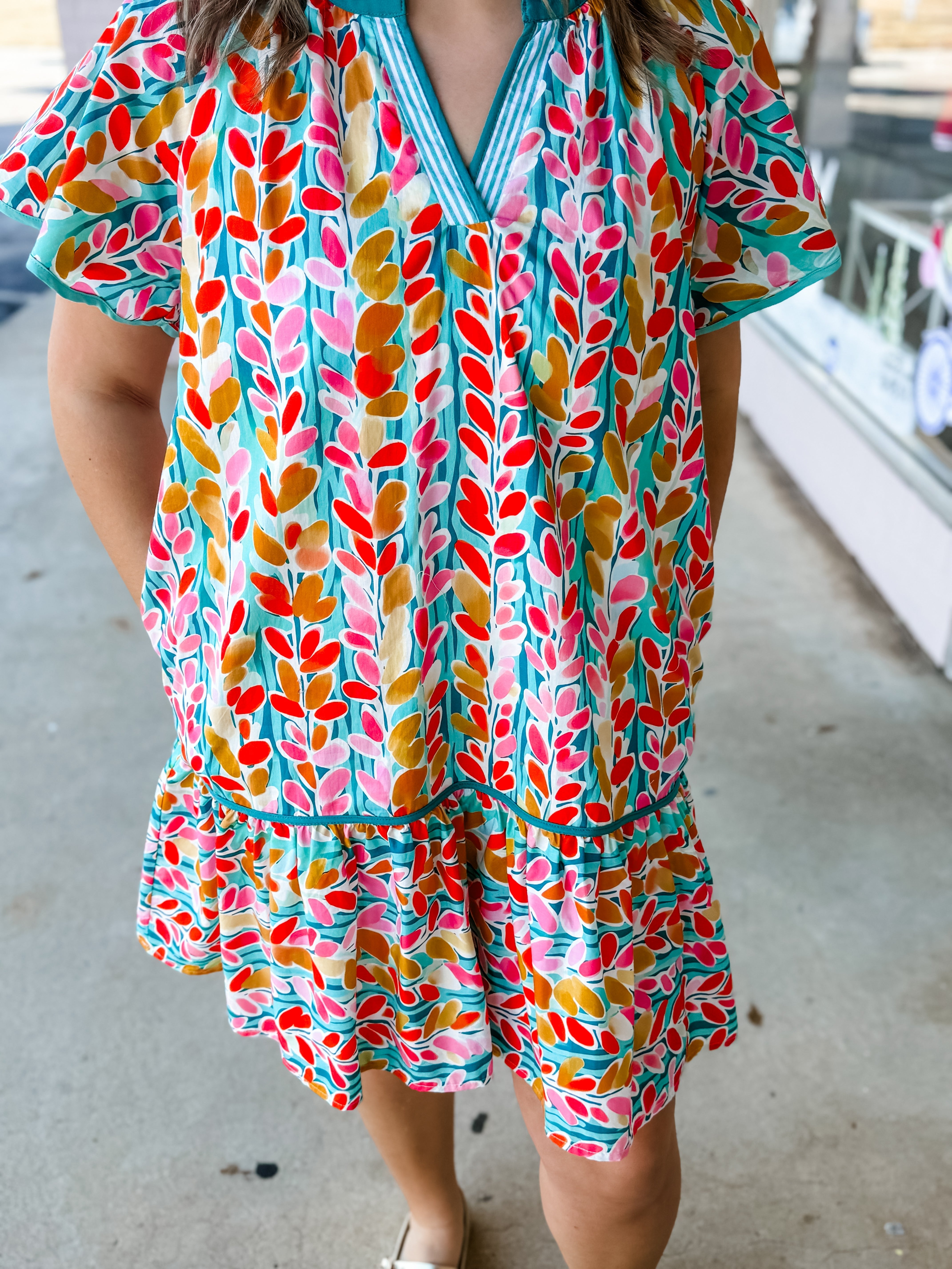 Sunset Garden Shift Dress - Just a Small Town Girl