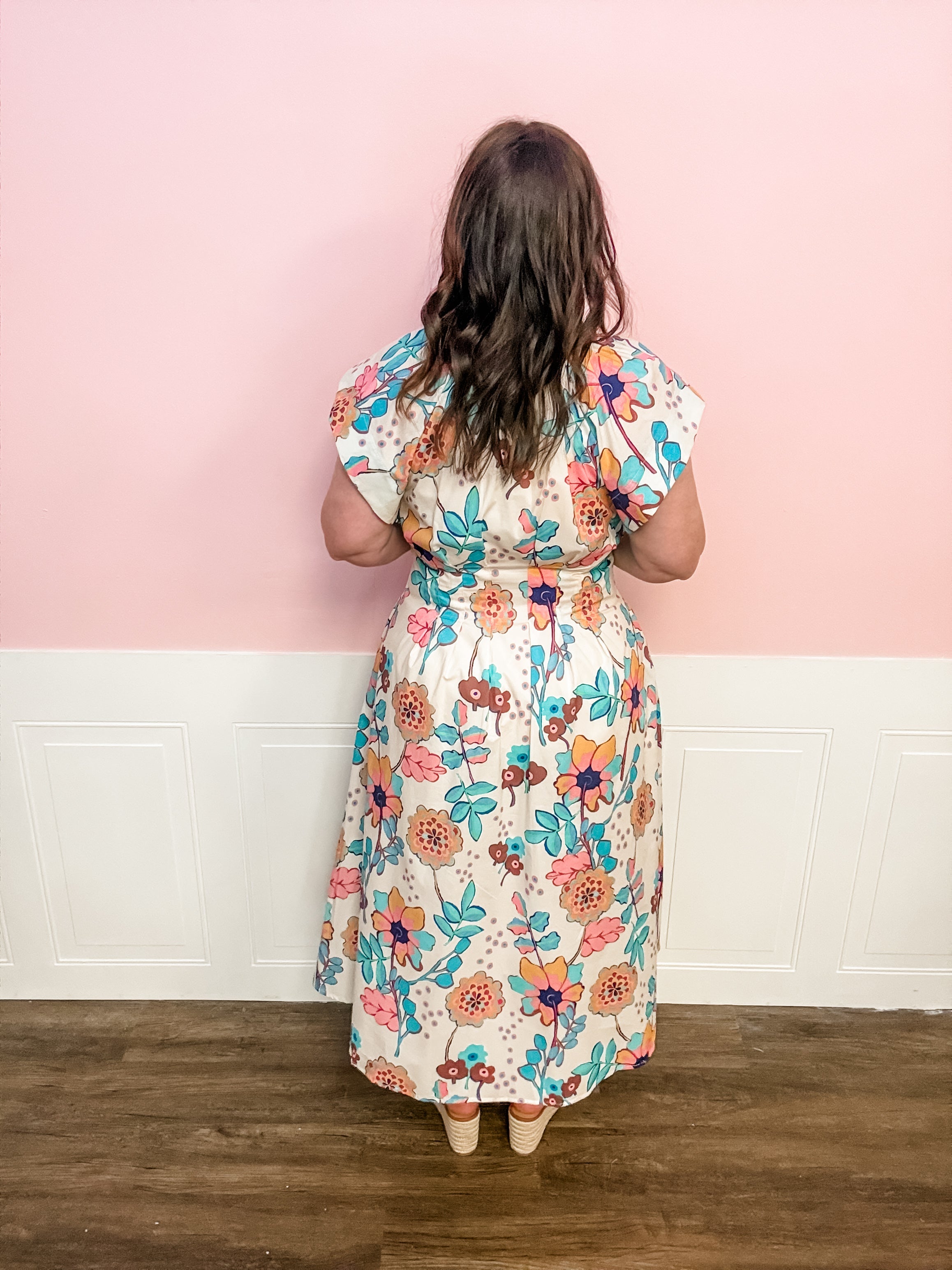 Sunset Garden Shirt Dress - Just a Small Town Girl