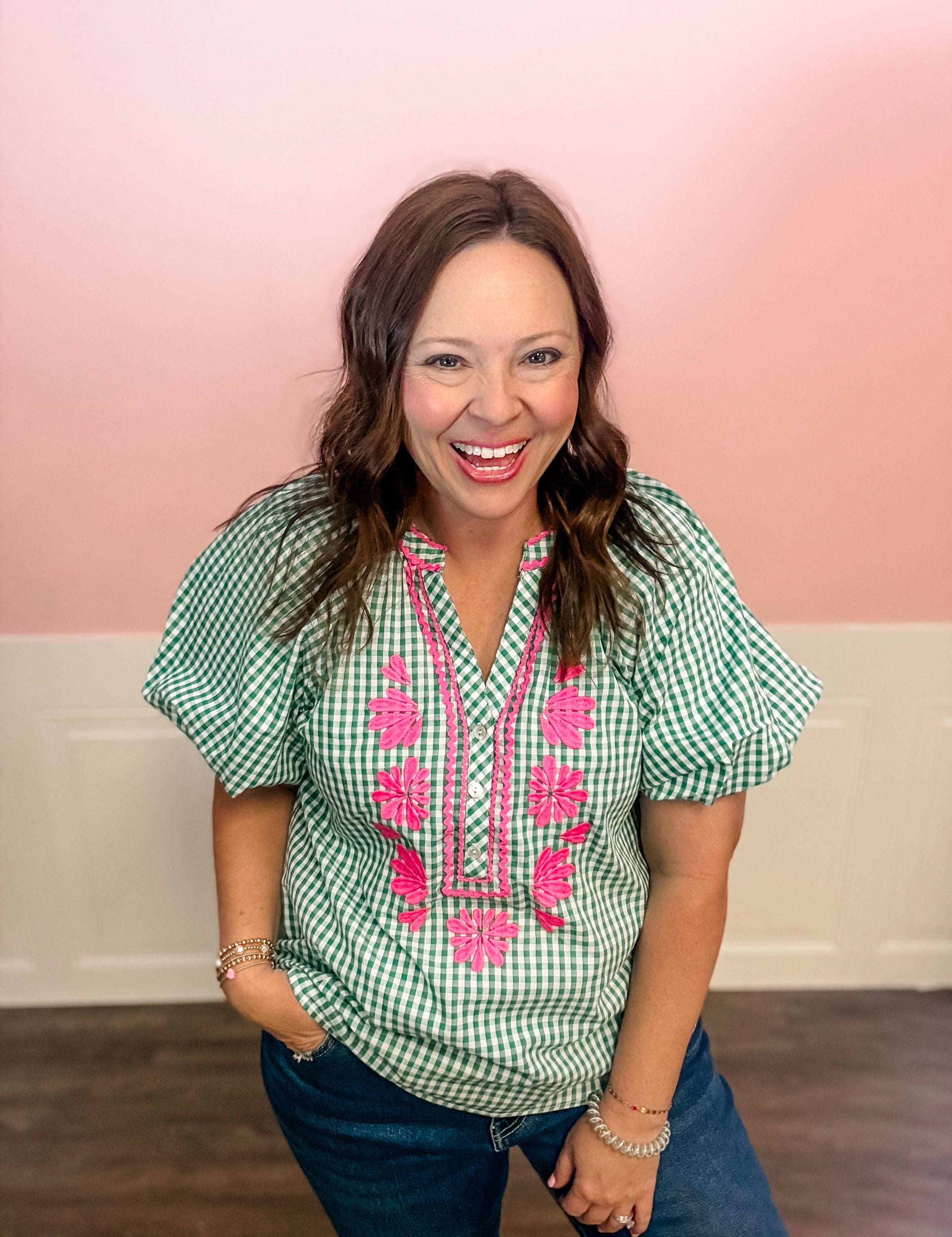 Sweet Clover Embroidered Top - Just a Small Town Girl