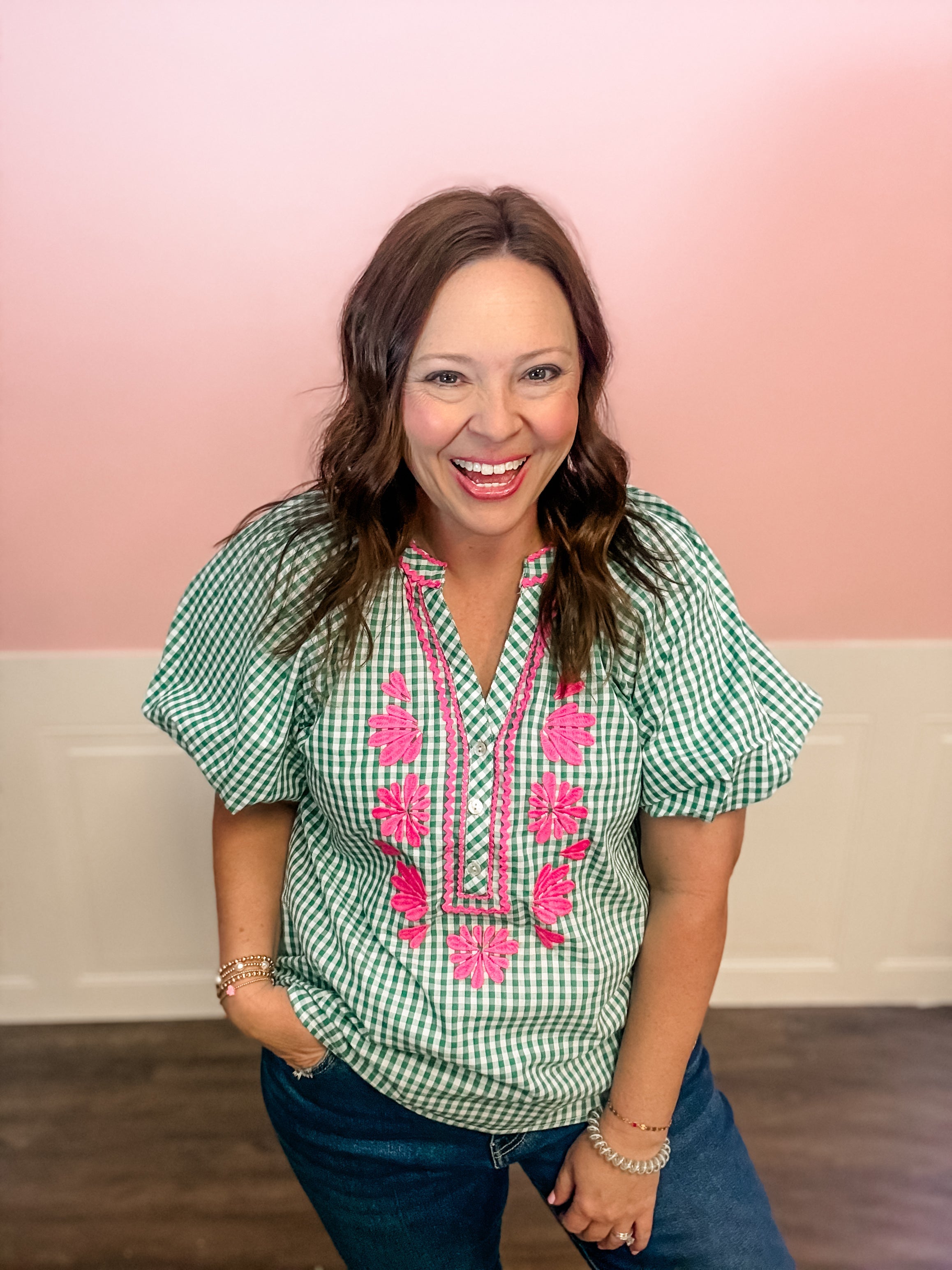 Sweet Clover Embroidered Top - Just a Small Town Girl