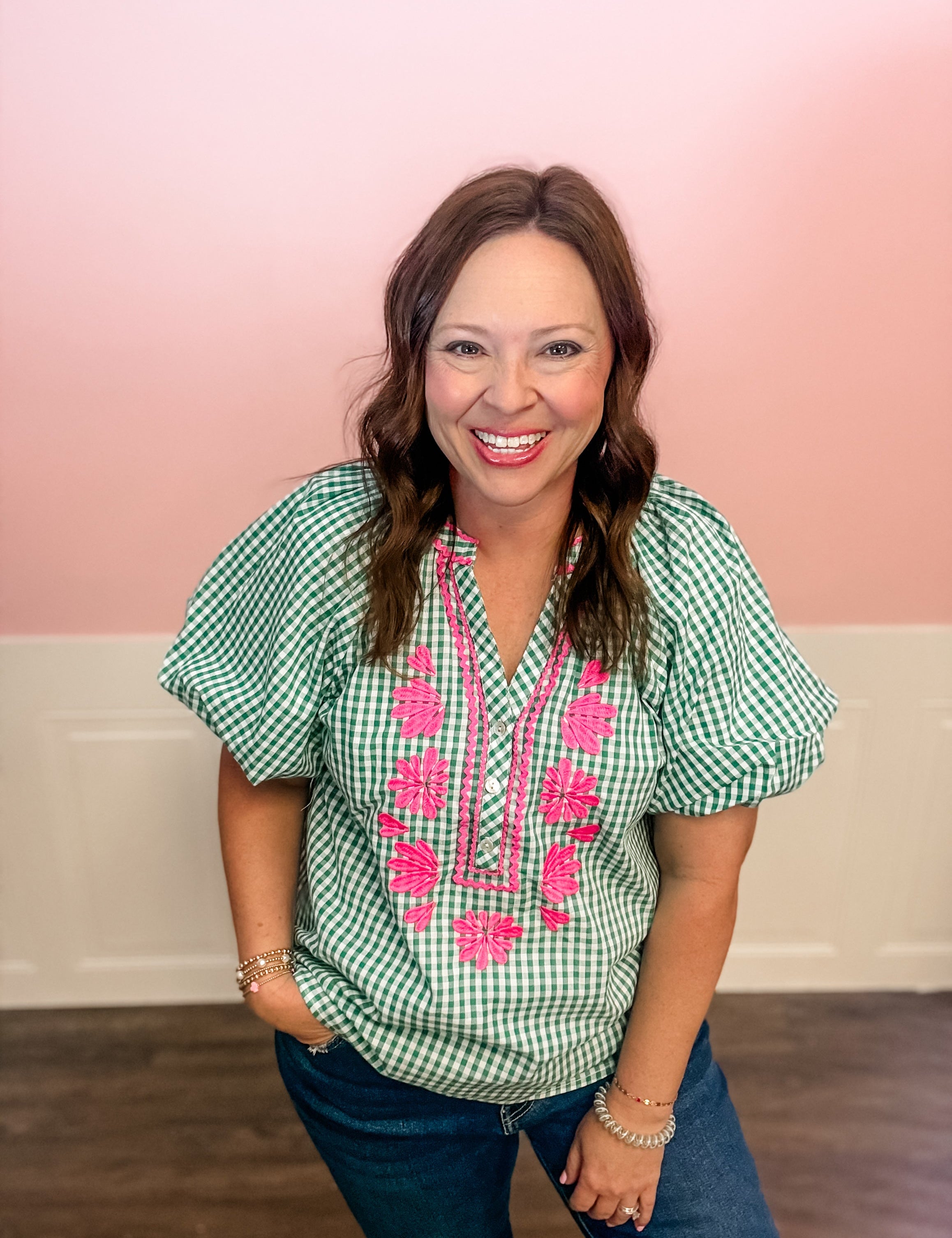 Sweet Clover Embroidered Top - Just a Small Town Girl