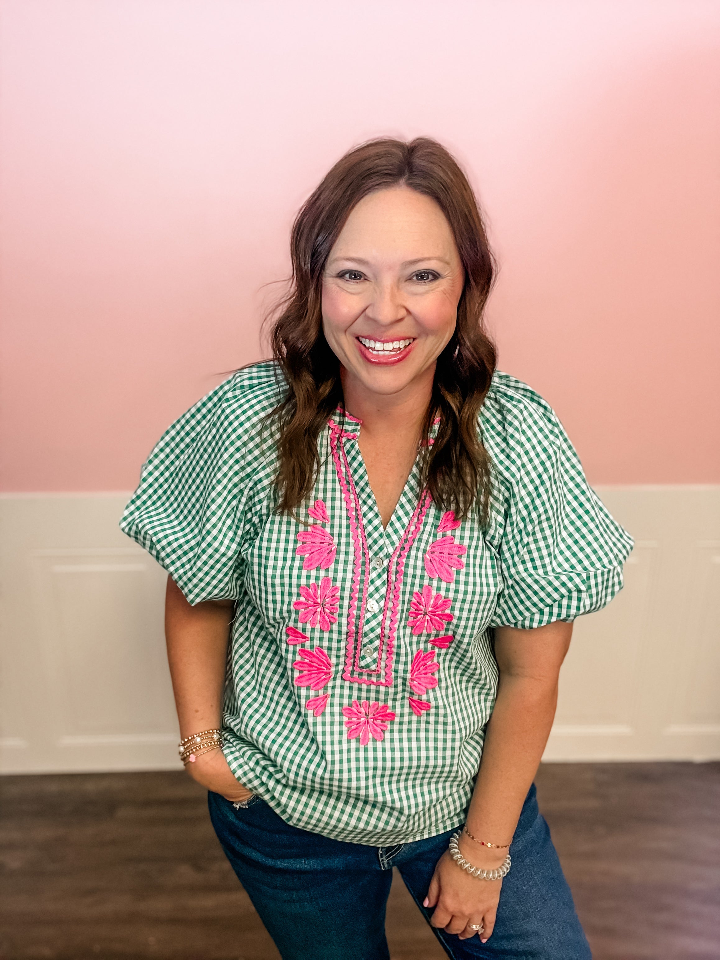 Sweet Clover Embroidered Top - Just a Small Town Girl
