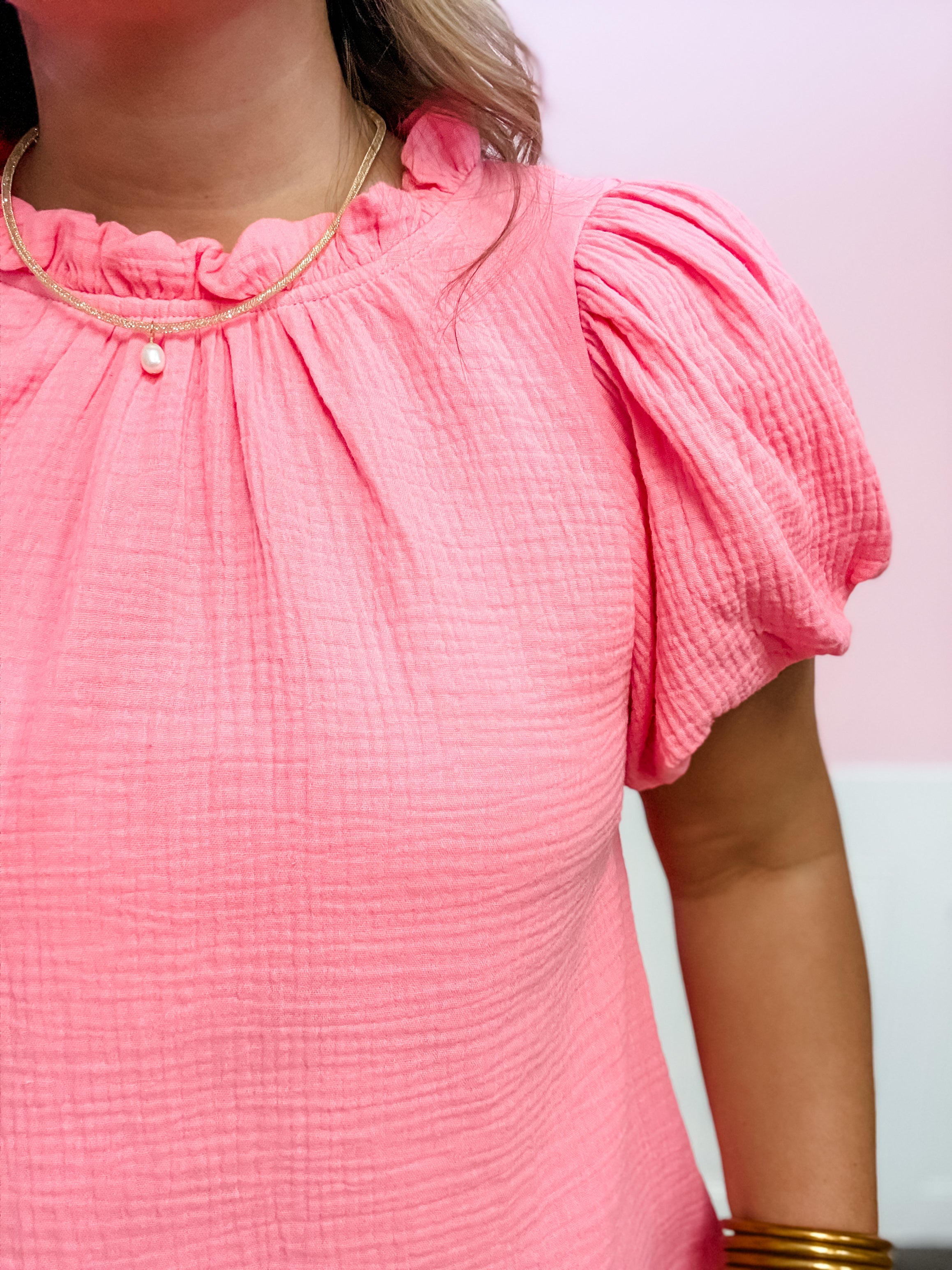 Sweet Like Spring Puff Sleeve Top - Just a Small Town Girl